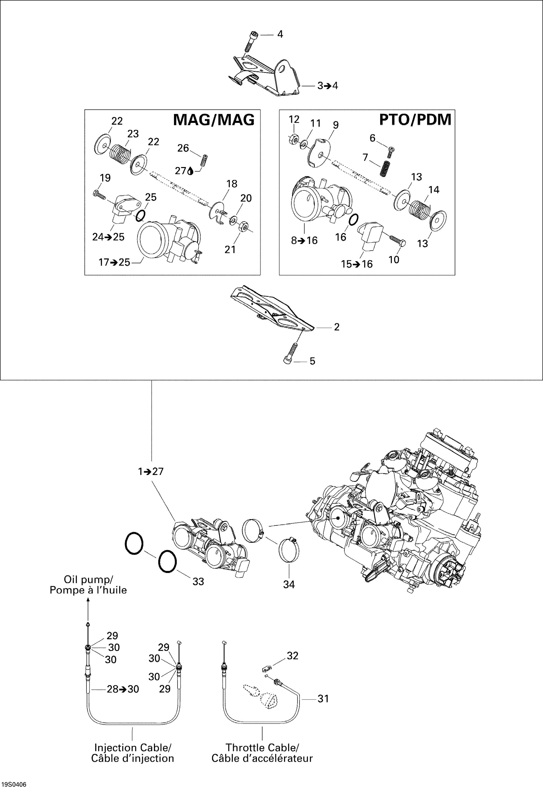 Схема узла: Throttle Body