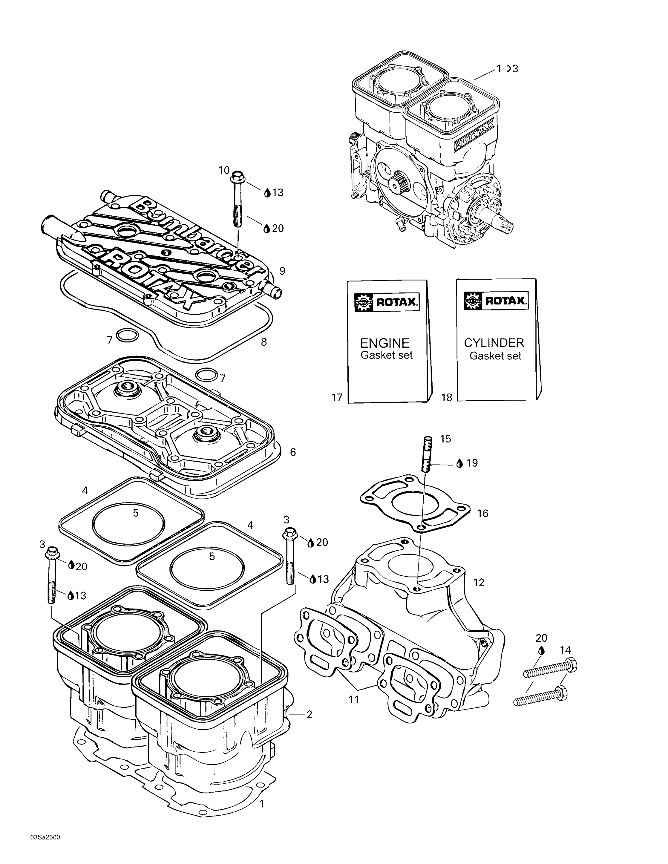 Cylinder, Exhaust Manifold