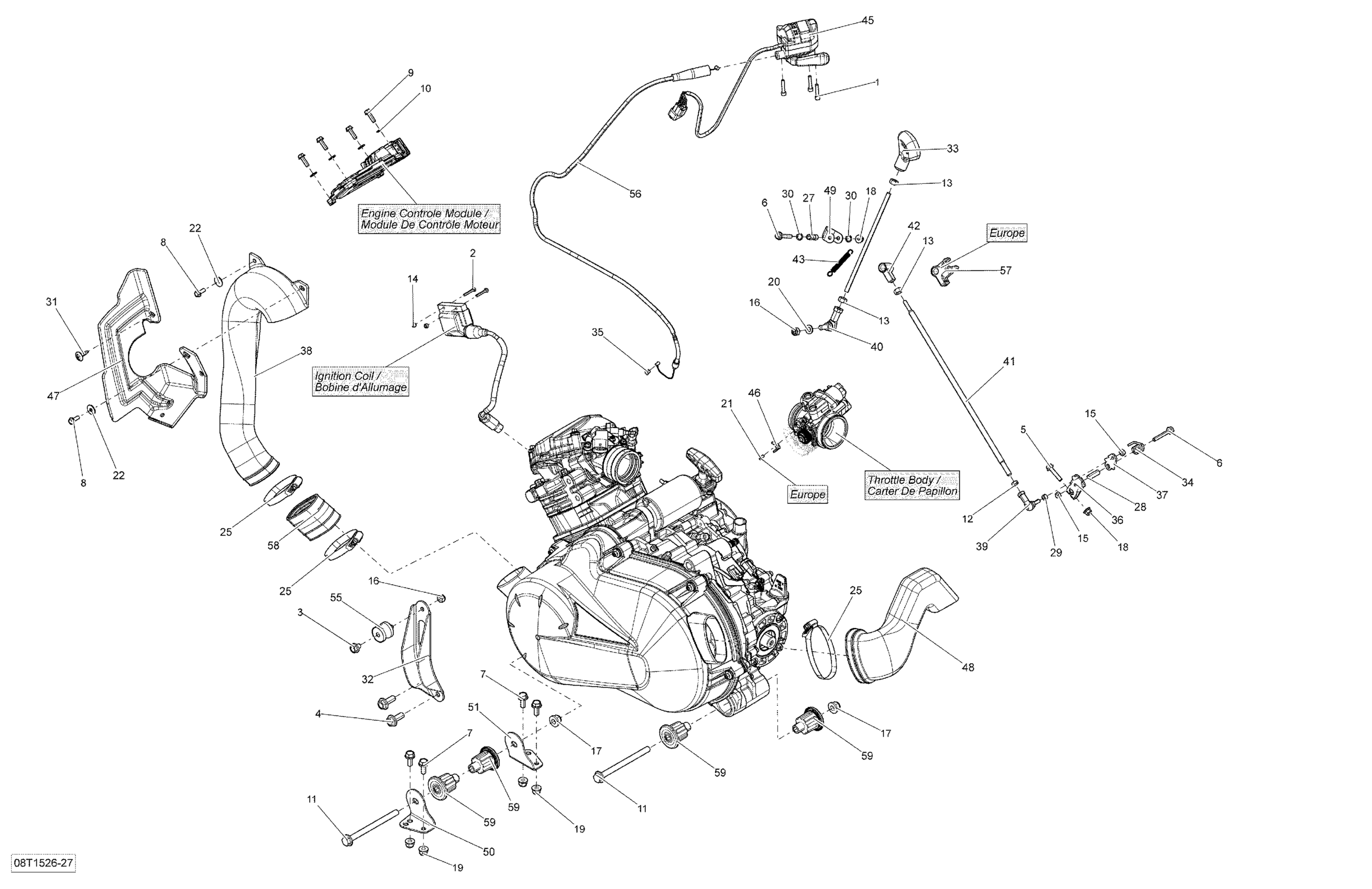 Схема узла: Engine _08T1527