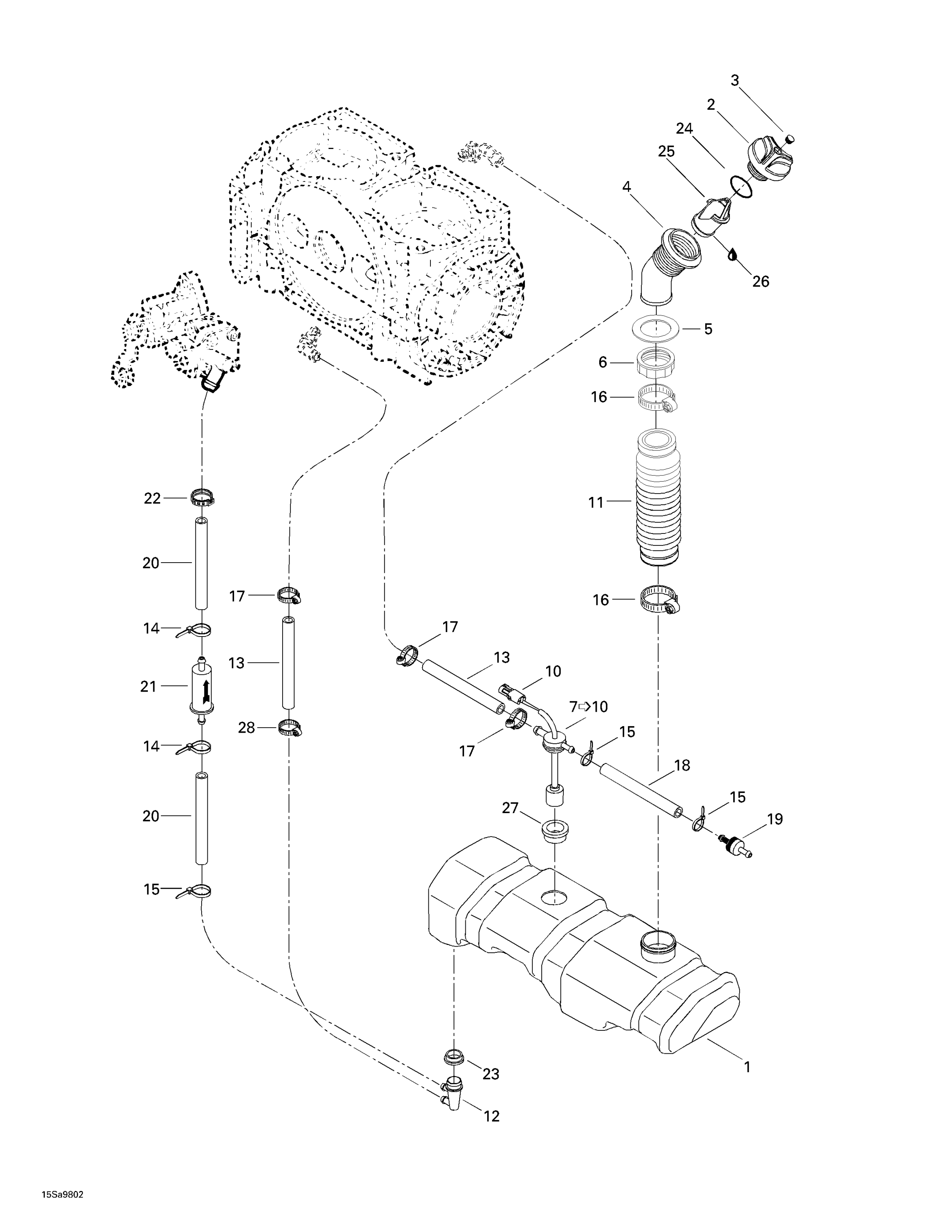 Схема узла: Oil Injection System