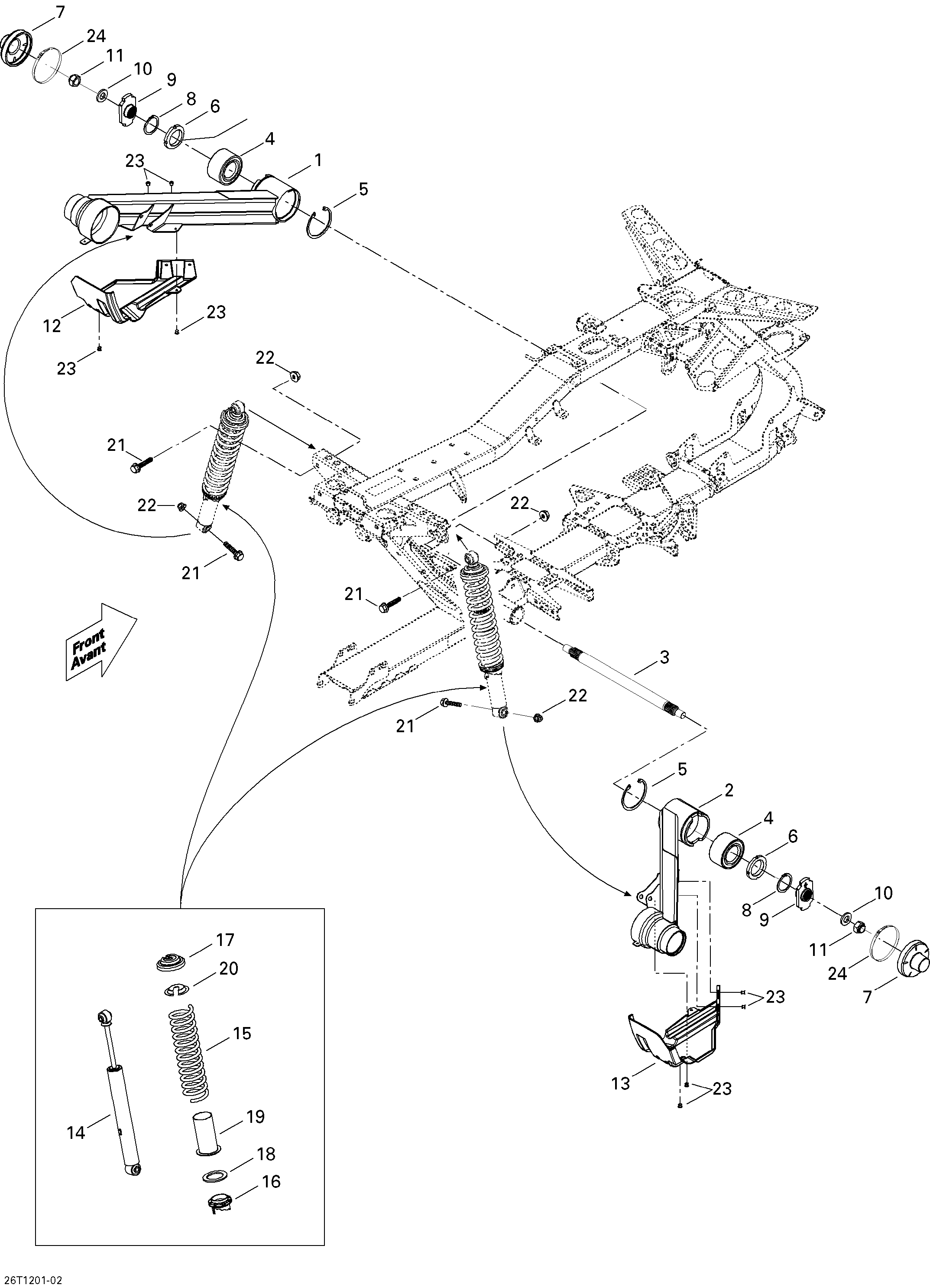 Схема узла: Rear Suspension