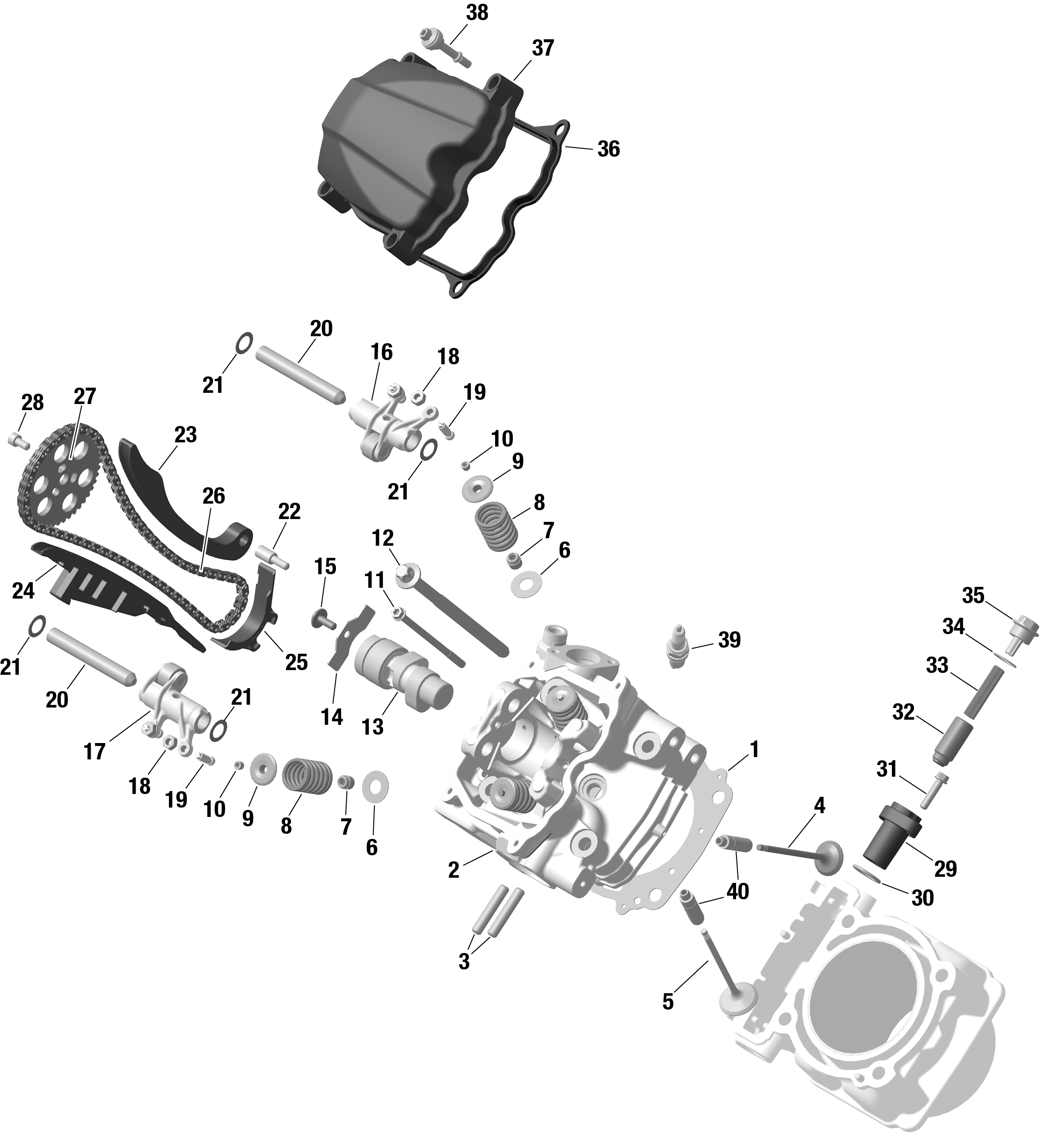 ROTAX - Front Cylinder Head