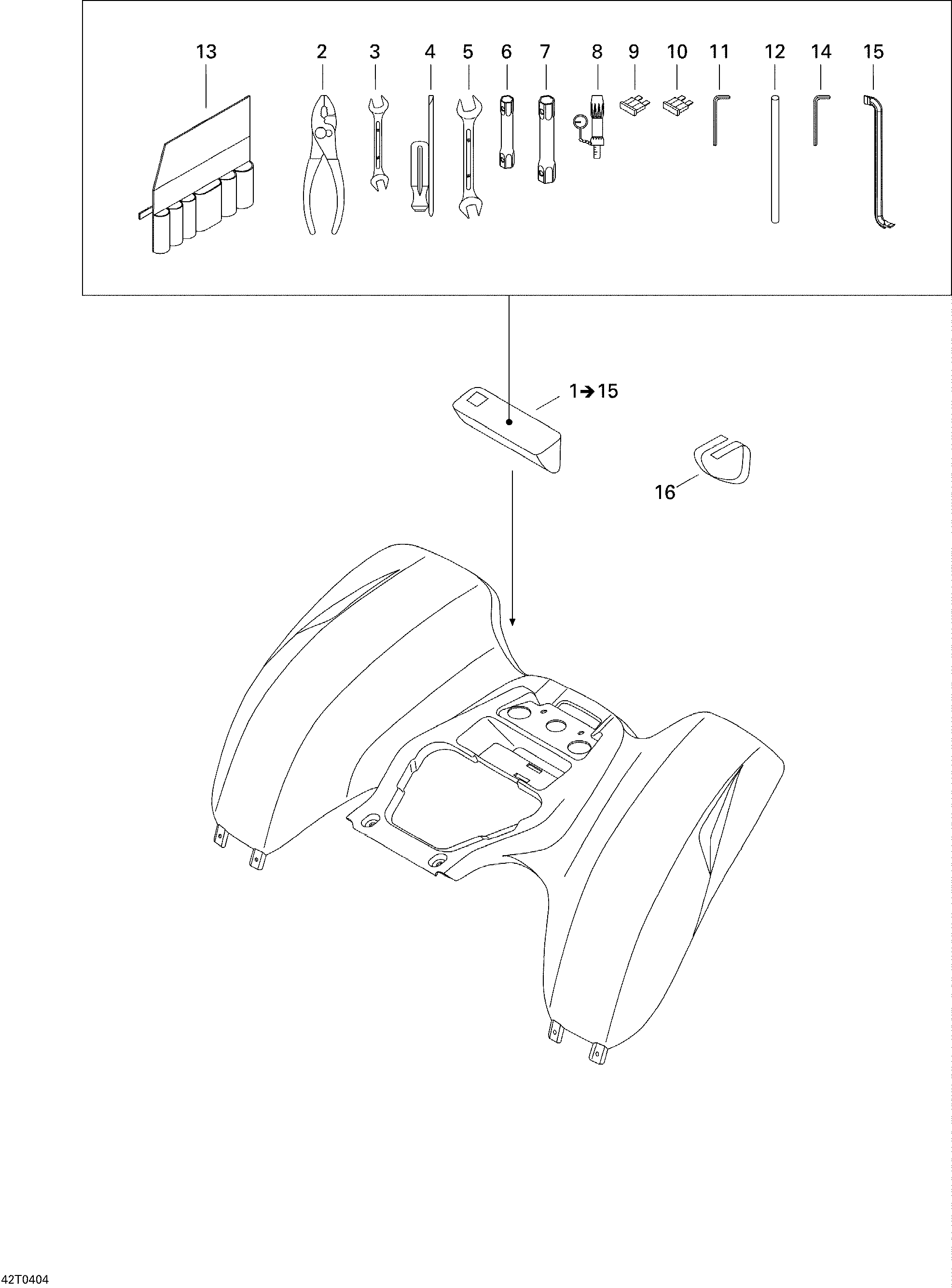 Схема узла: Rear Cargo Box