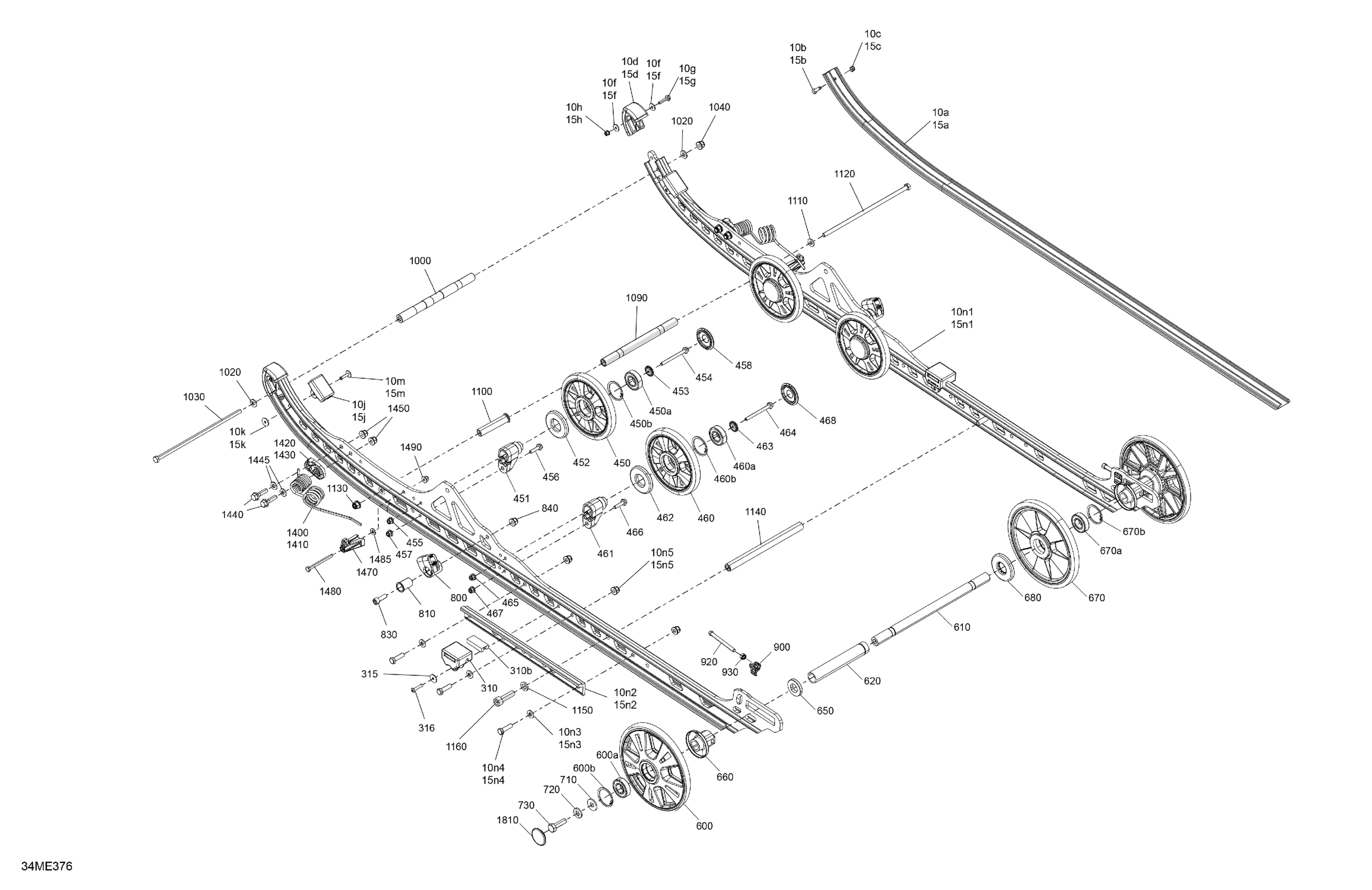 Схема узла: Suspension - Rear - Lower Section