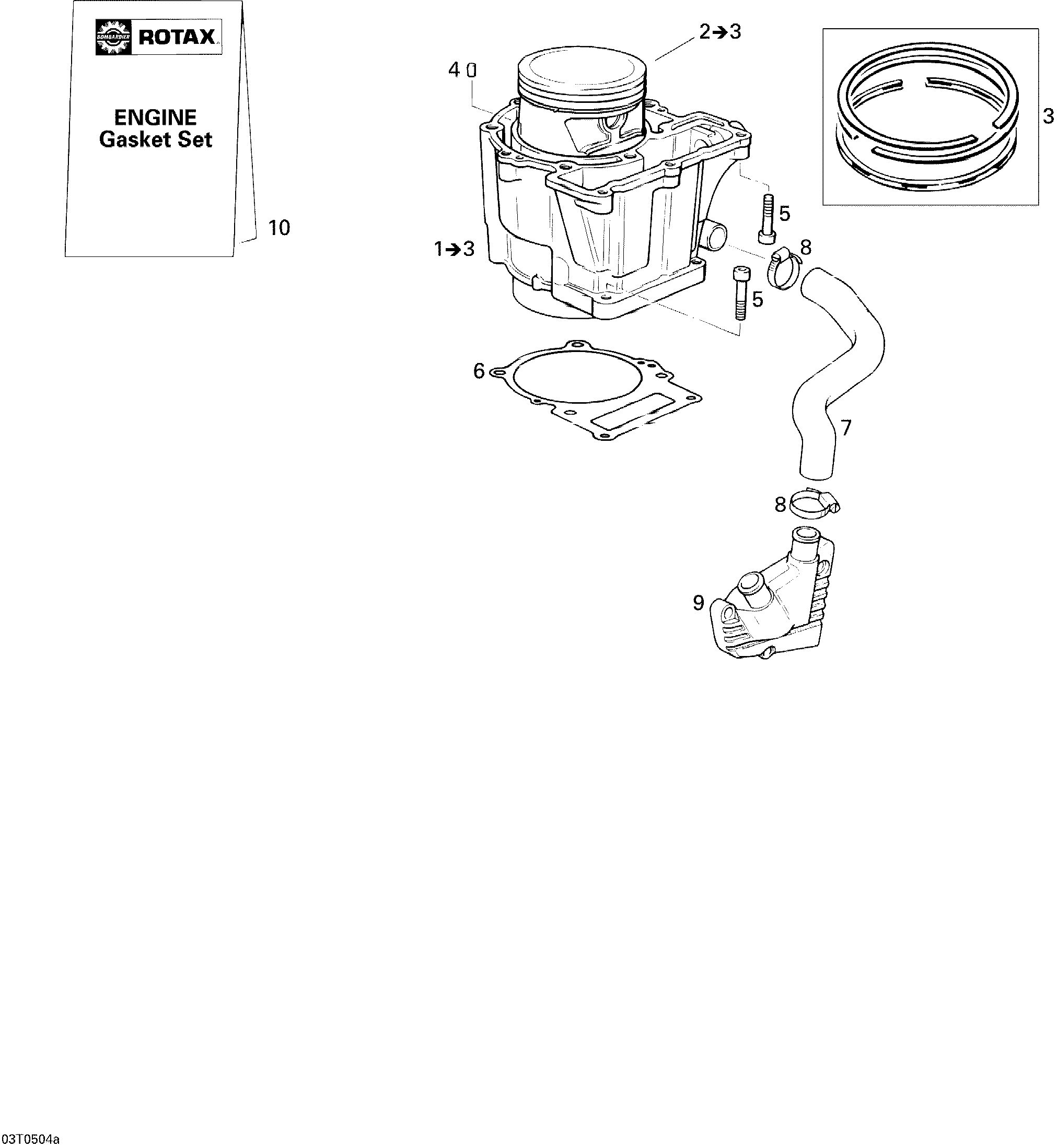 Схема узла: Crankshaft, Piston And Cylinder