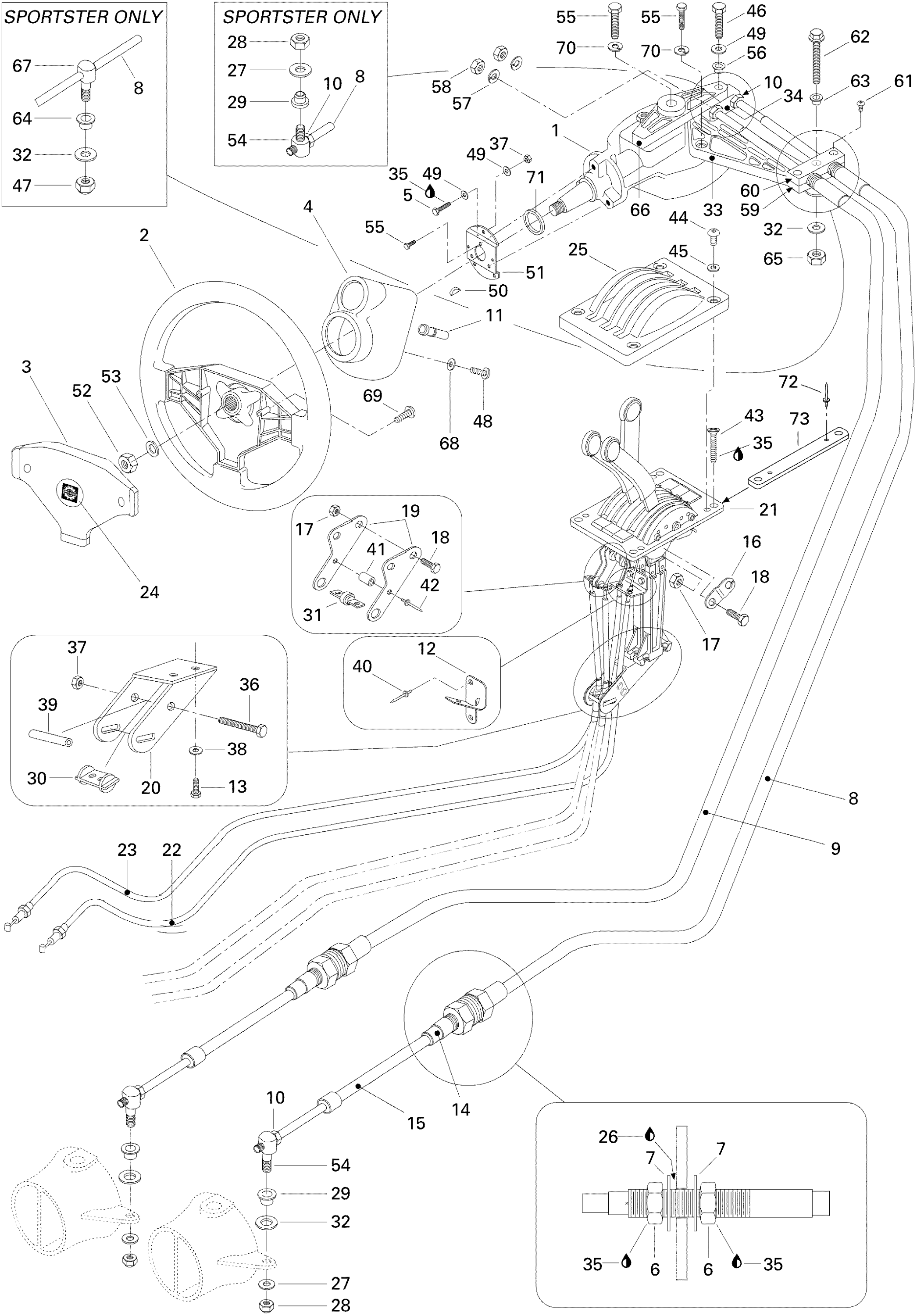 Схема узла: Steering System Speedster