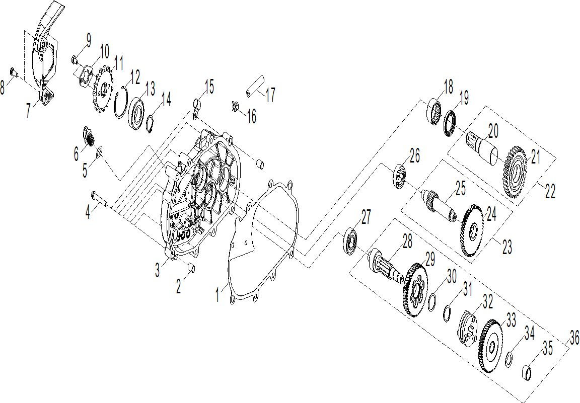 Drive - Transmission - 110 EFI  & 110 XXC