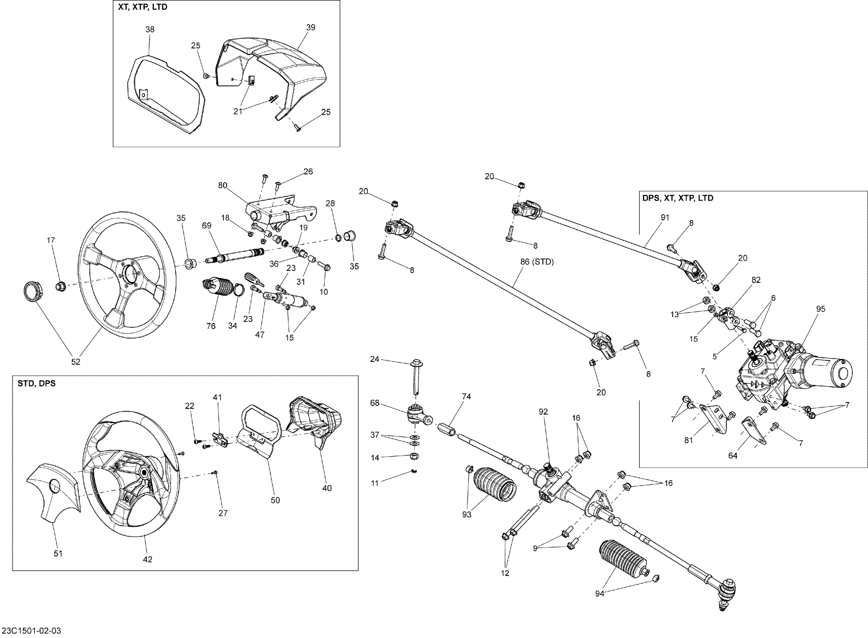 Схема узла: Steering _23C1501