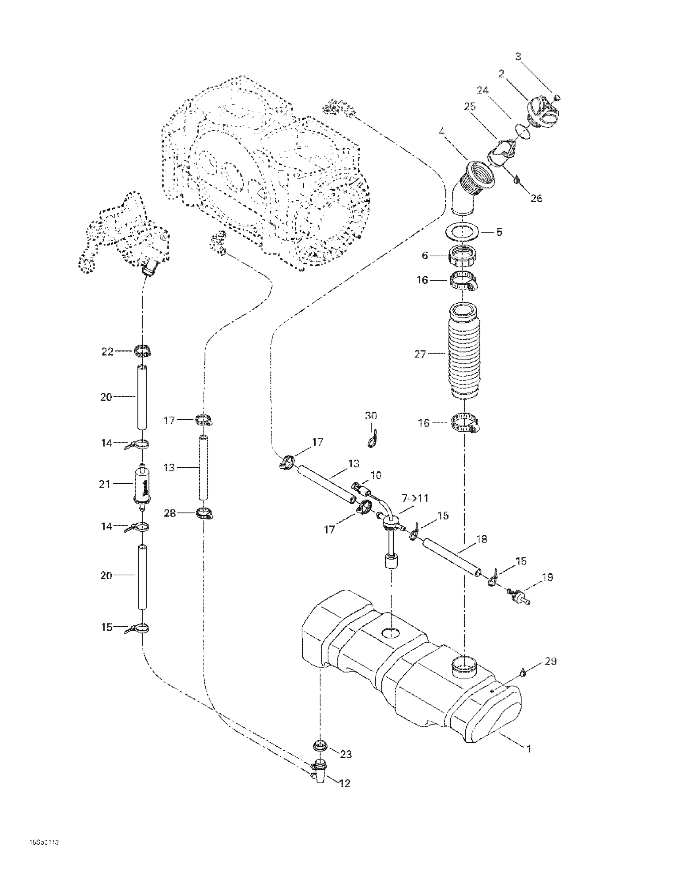 Схема узла: Oil Injection System