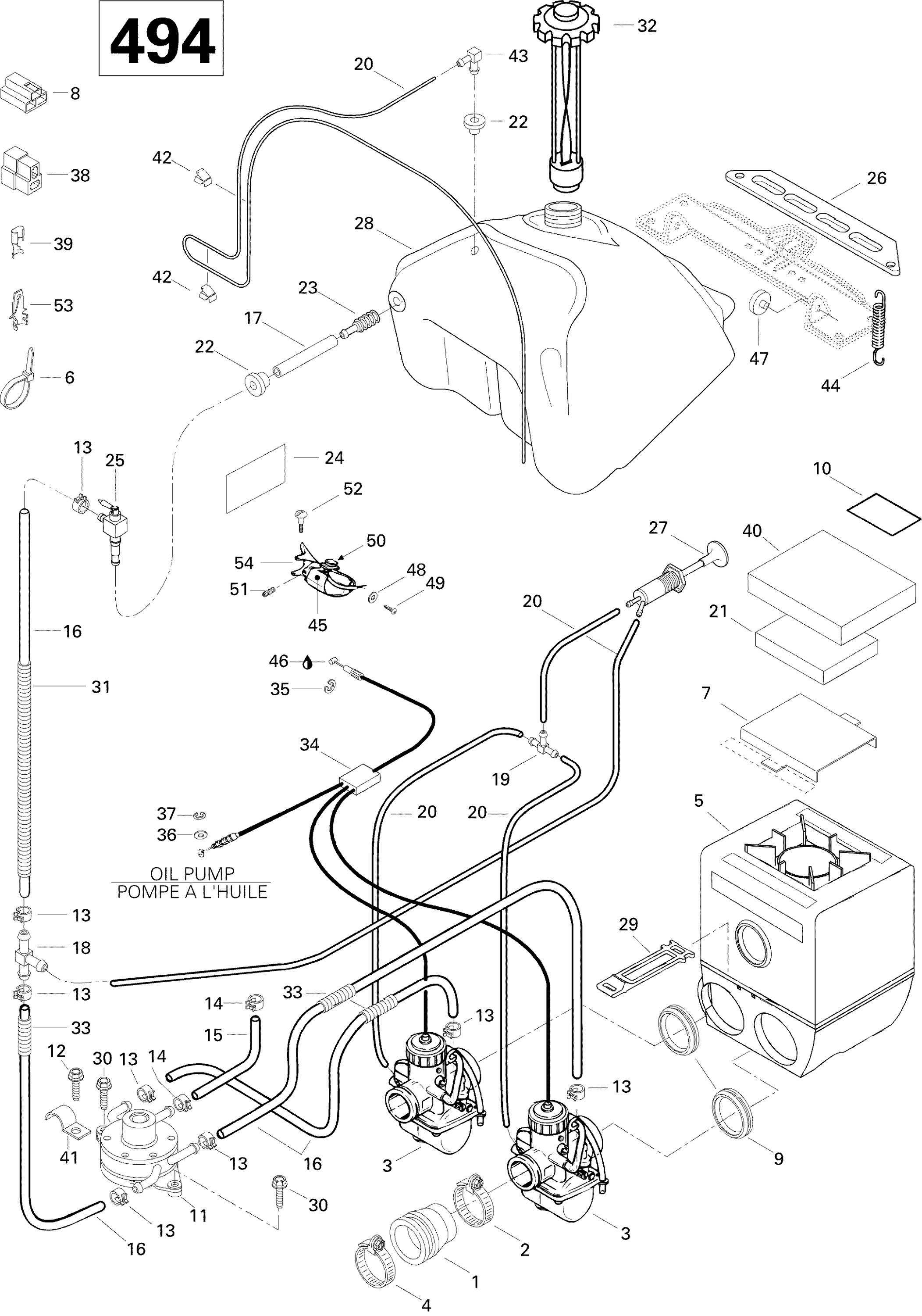 Схема узла: Fuel System 500