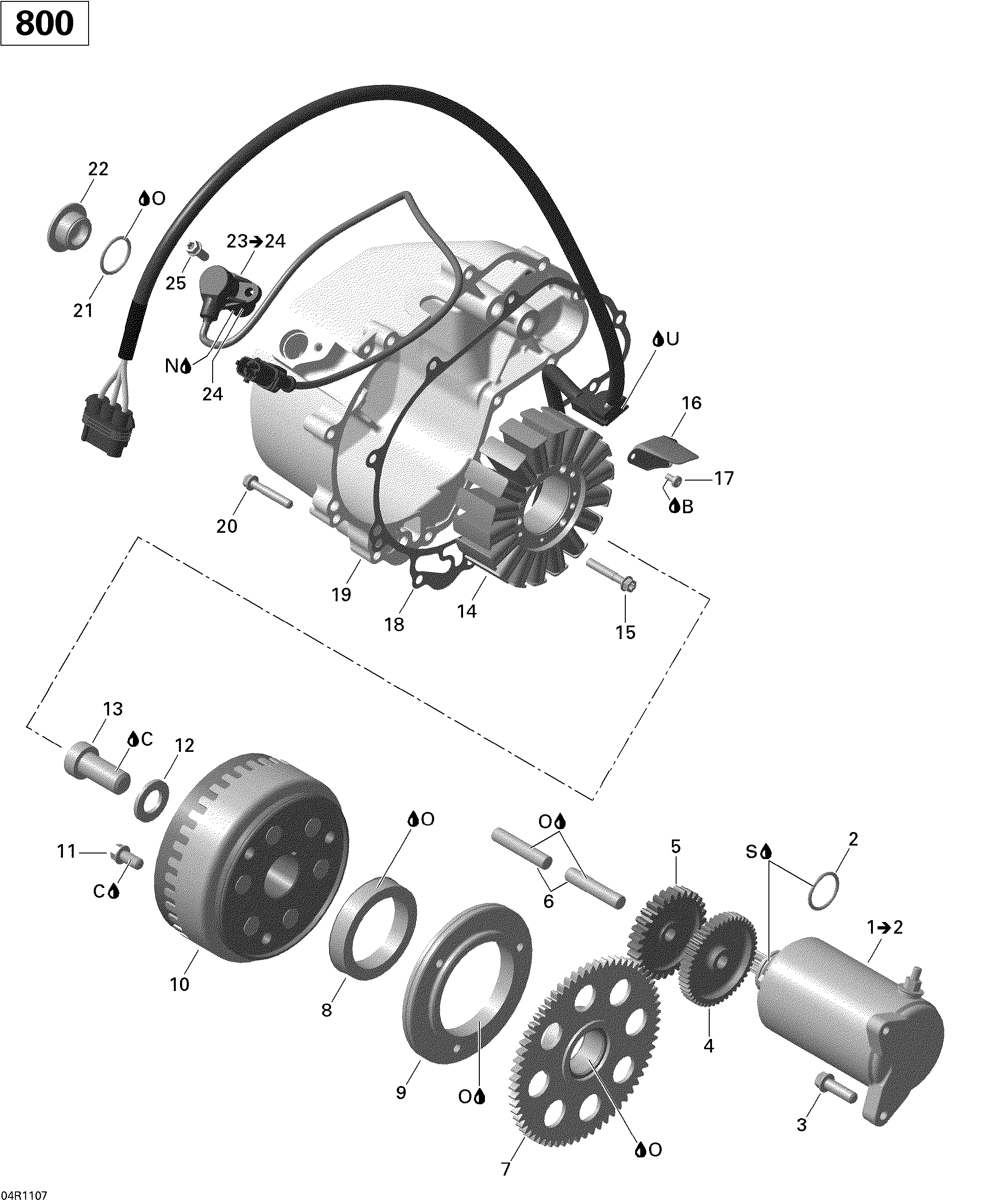 Magneto And Electric Starter