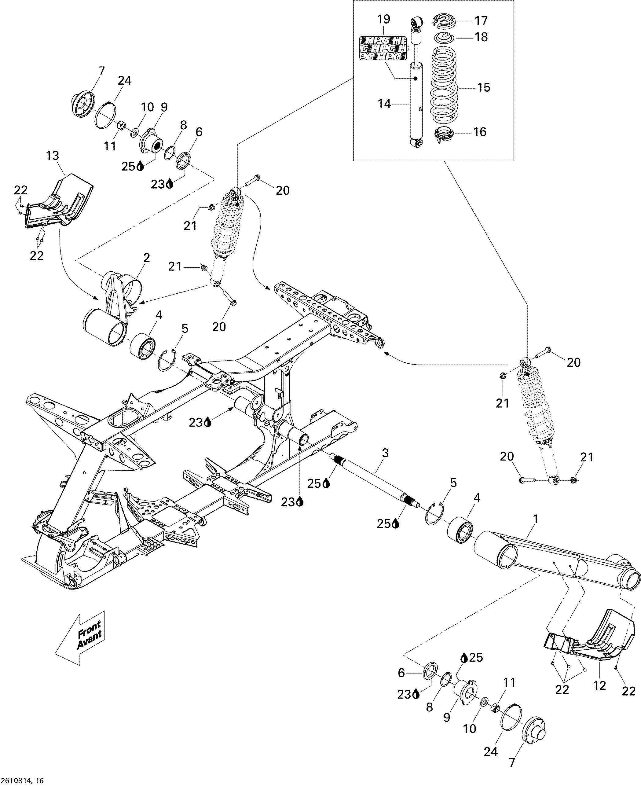 Схема узла: Rear Suspension