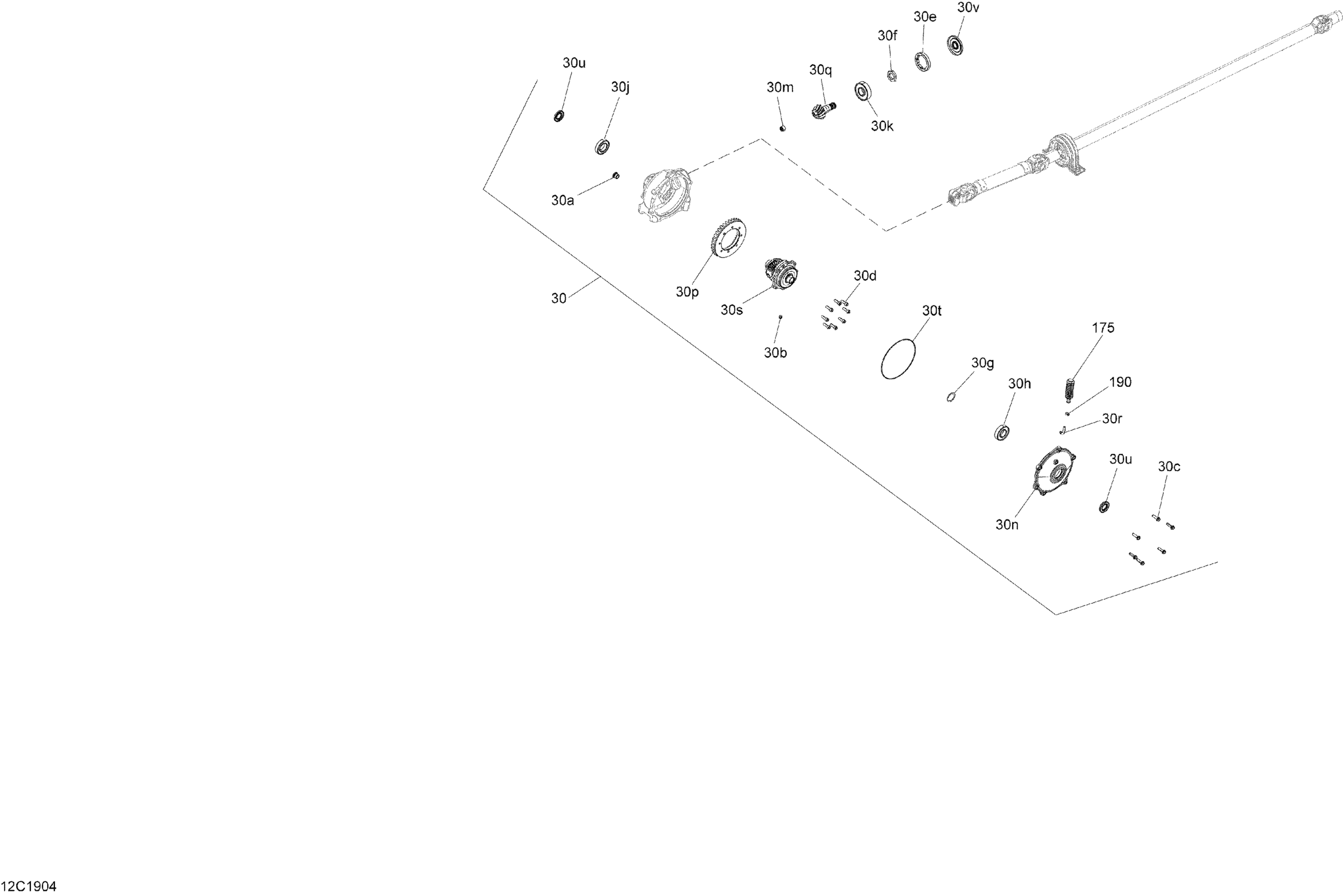 Front Drive - Differential Parts - Package STD