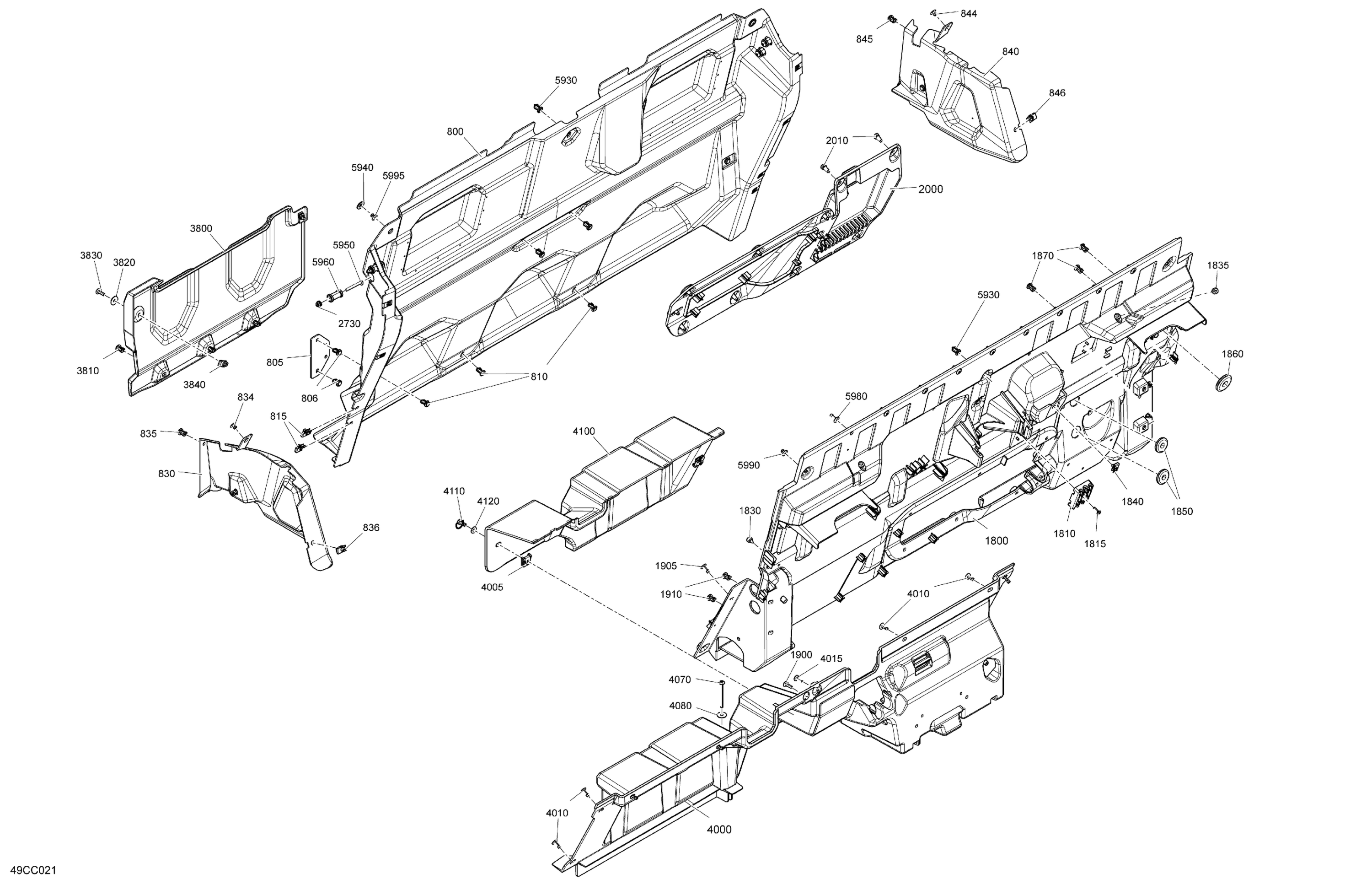 Cab Interior - Back Wall