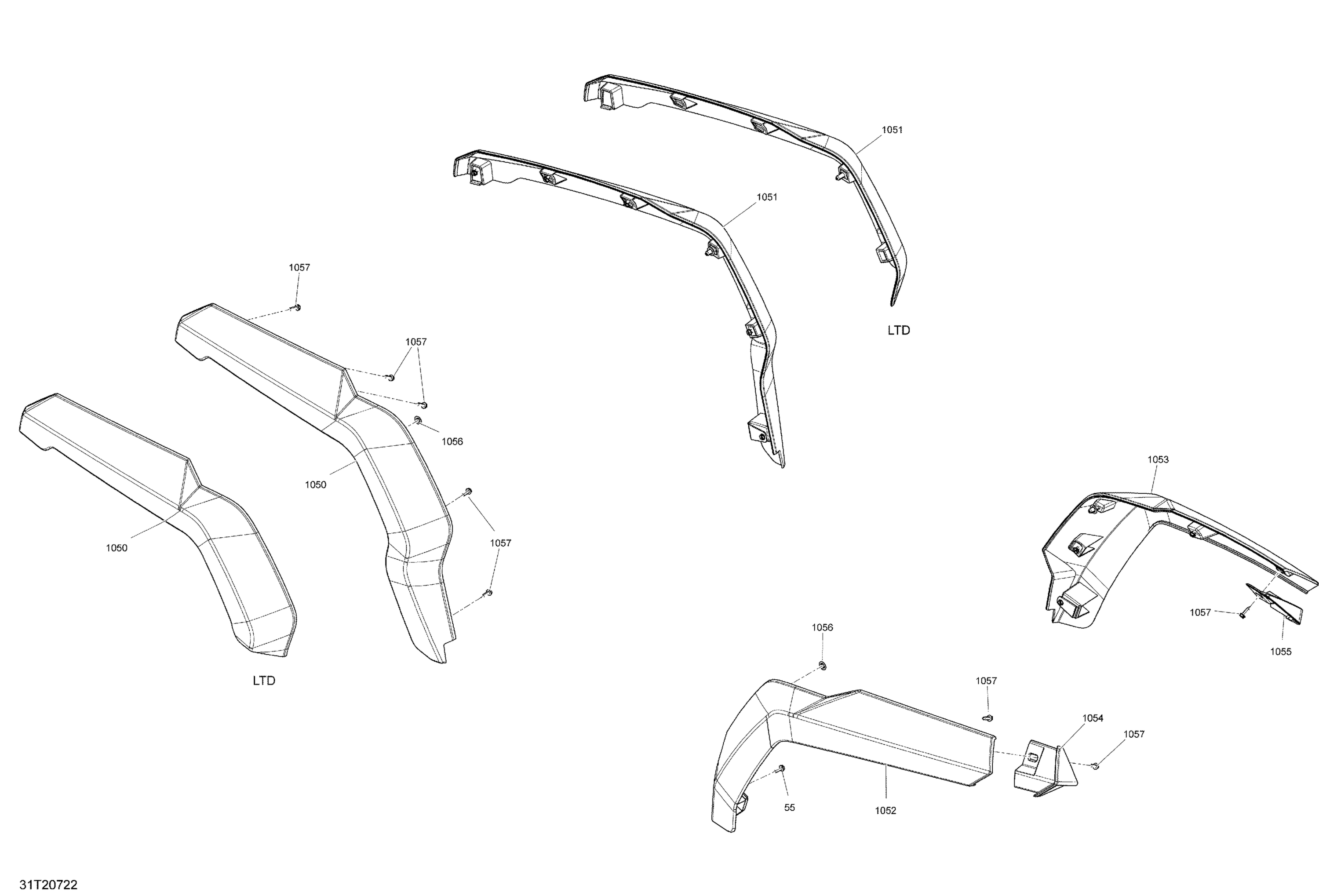 Схема узла: Body - Mudguard Front And Rear