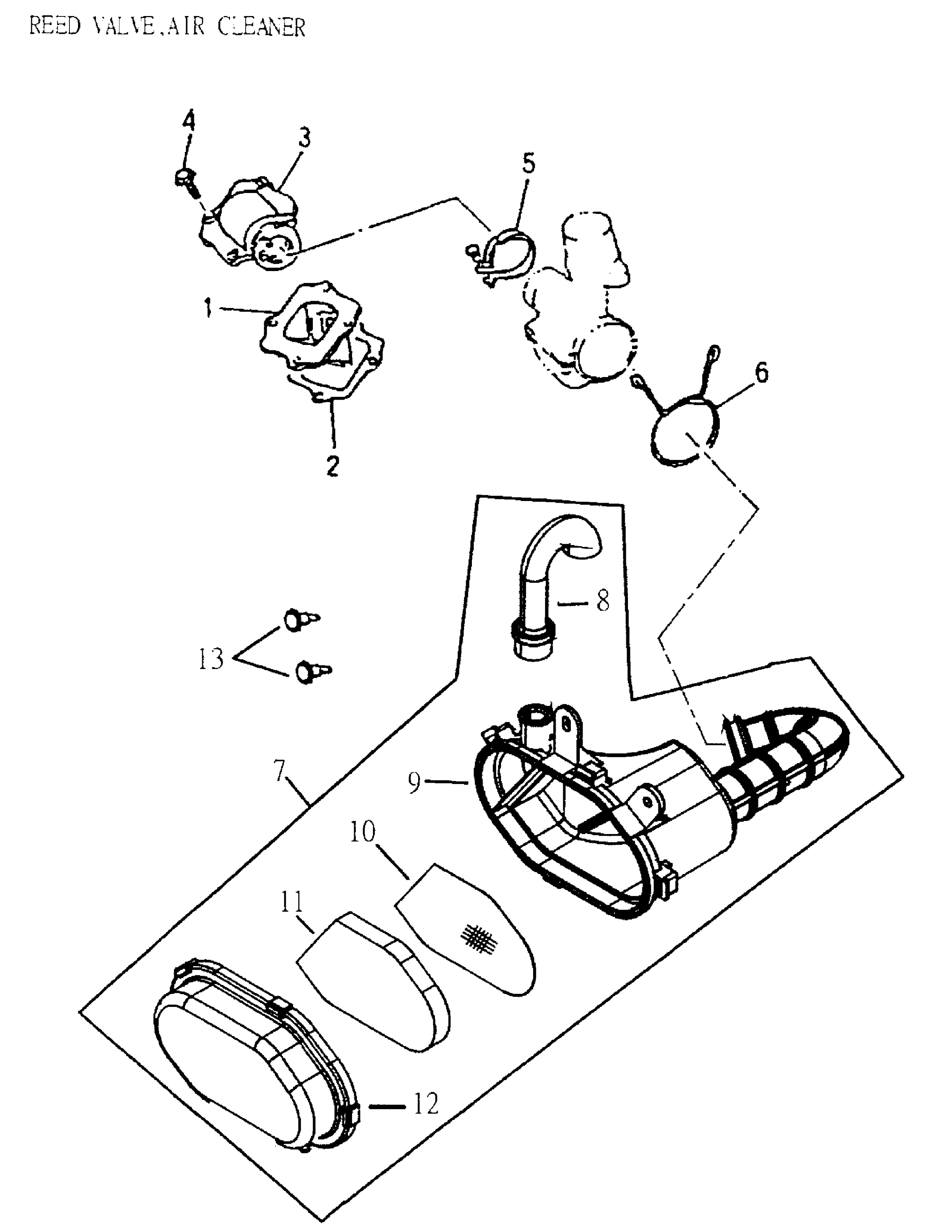 Reed Valve, Air Cleaner