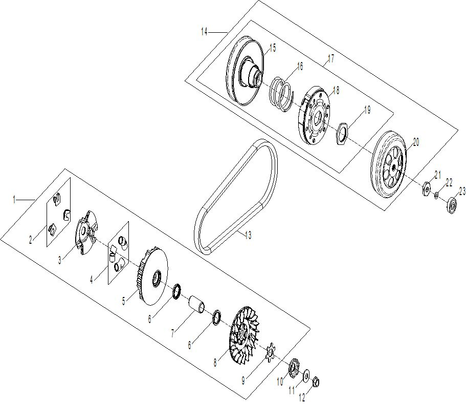 Engine - Drive Clutch 70