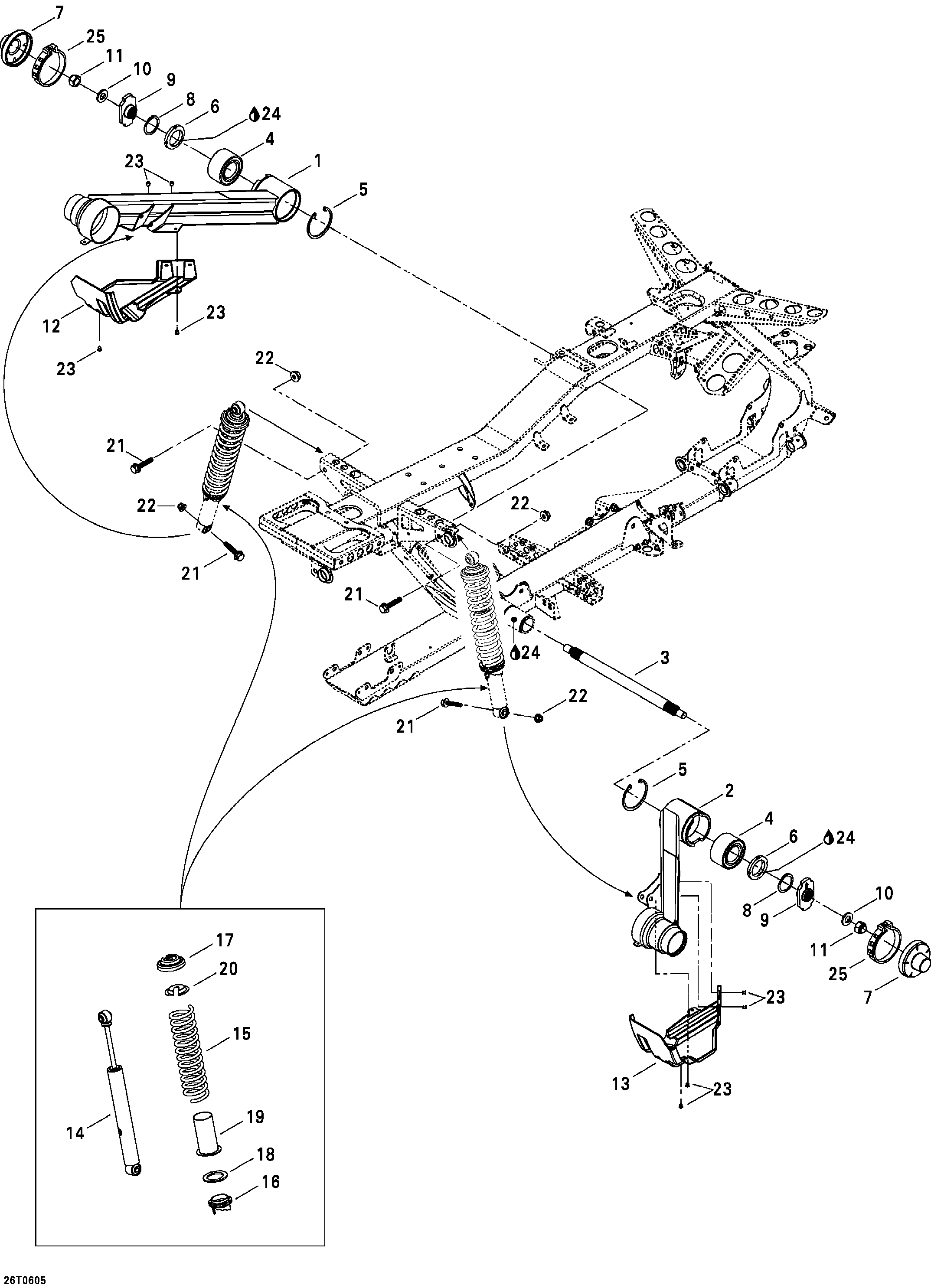 Схема узла: Rear Suspension