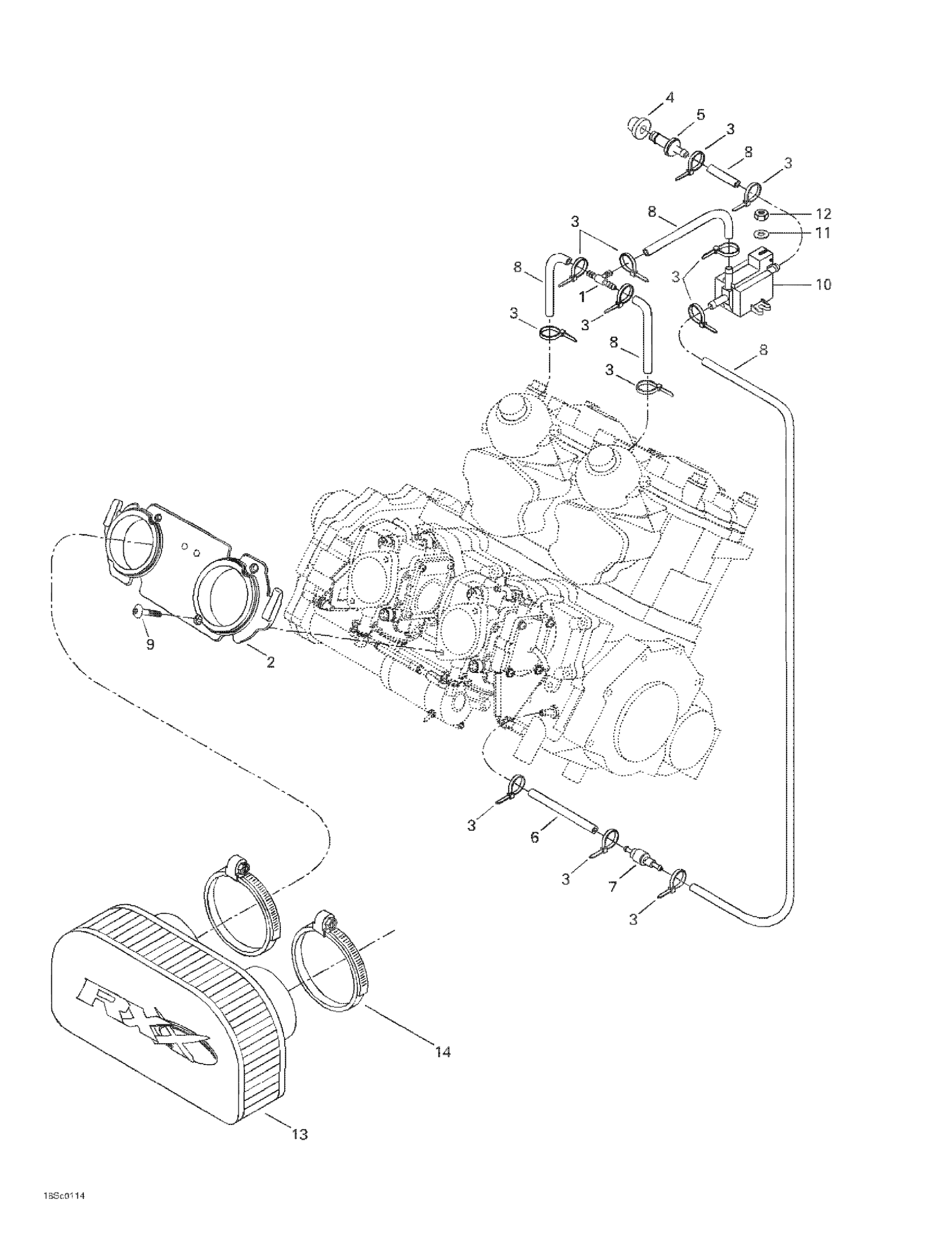 Схема узла: Air Intake System