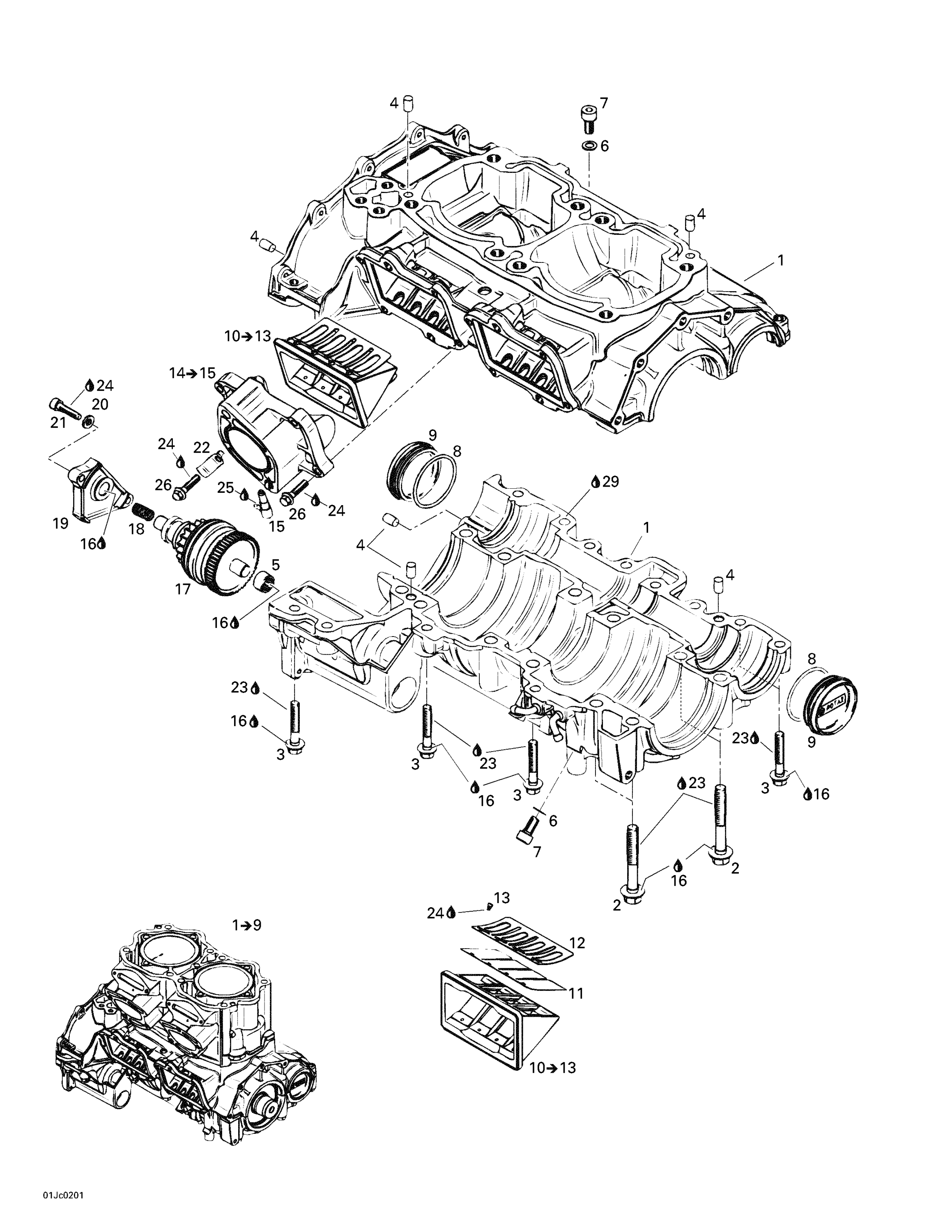 Crankcase And Reed Valve