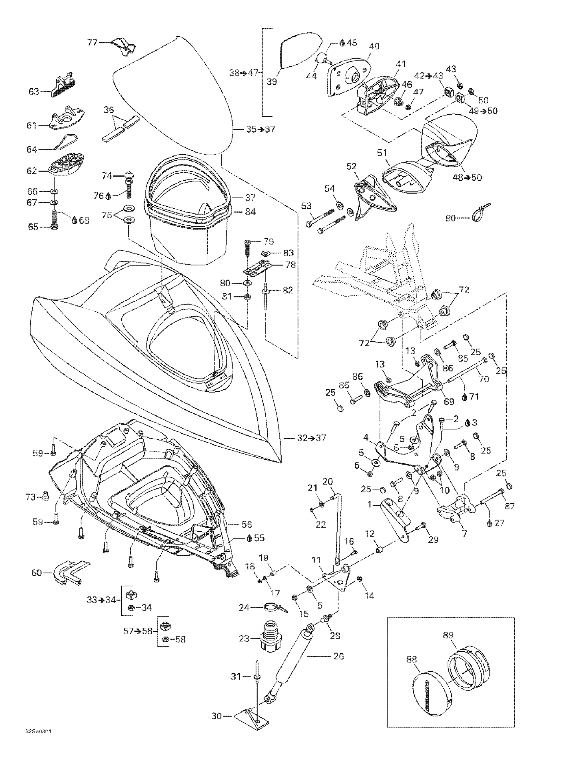 Front Storage Compartment