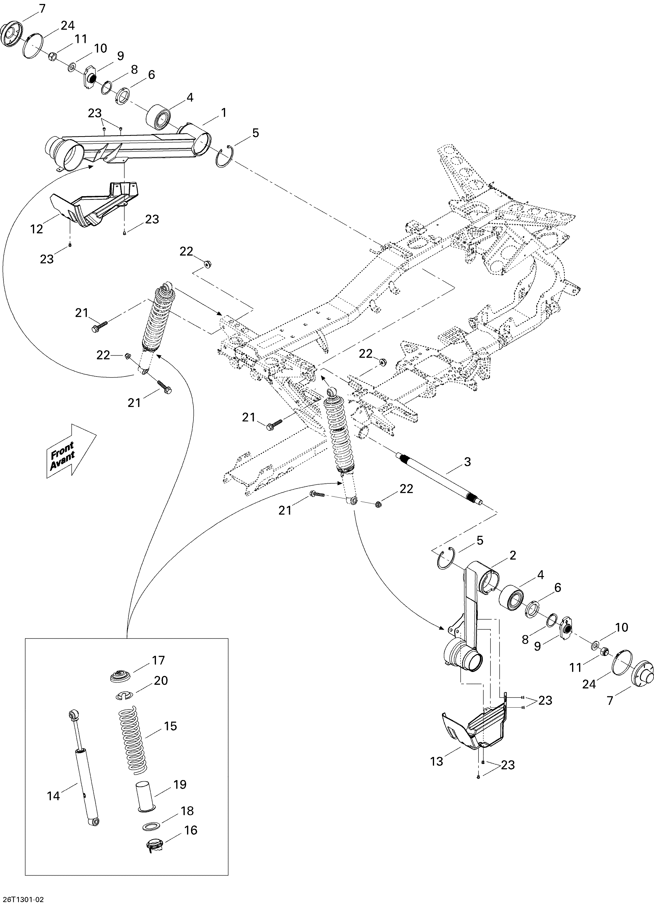 Схема узла: Rear Suspension