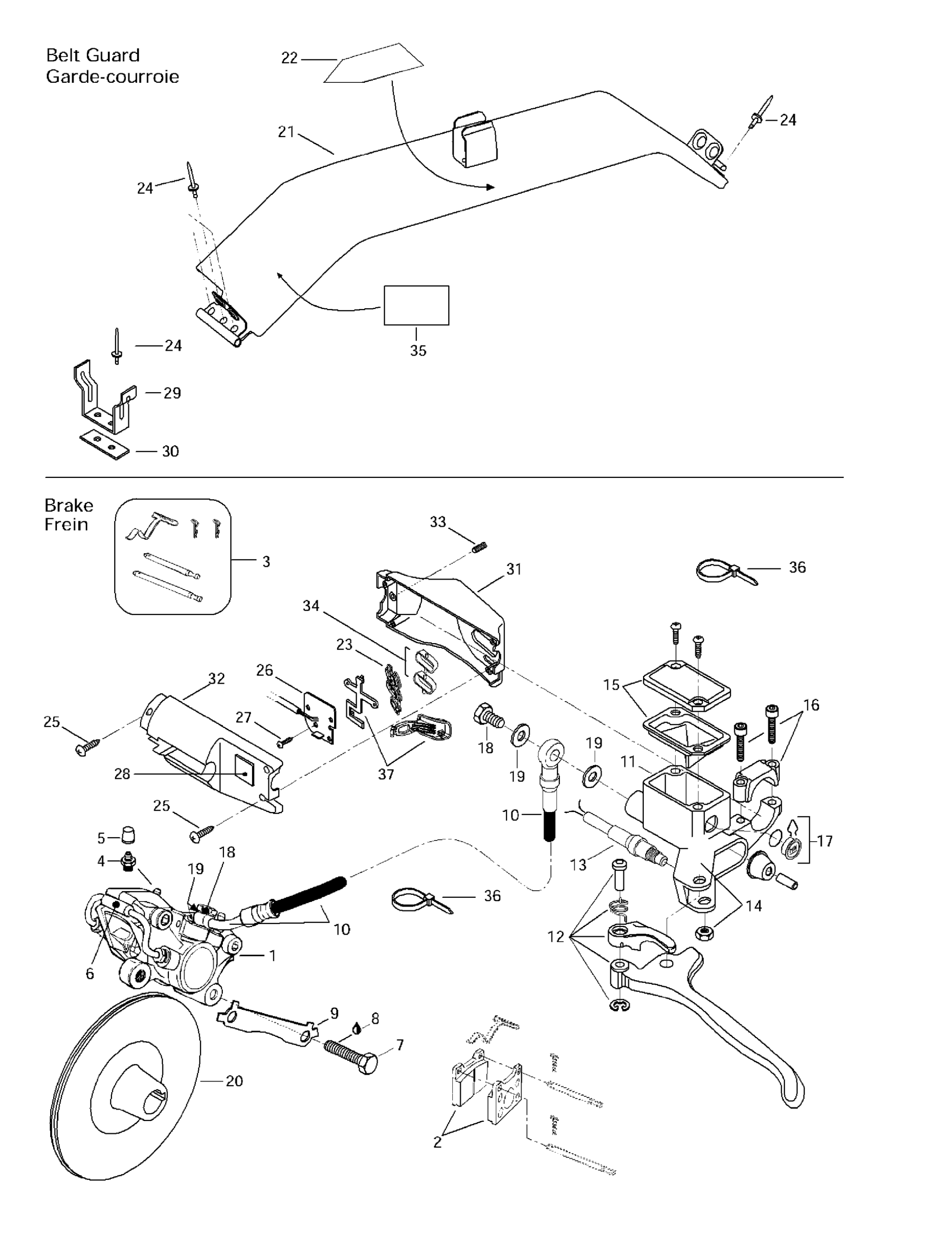 Hydraulic Brake And Belt Guard