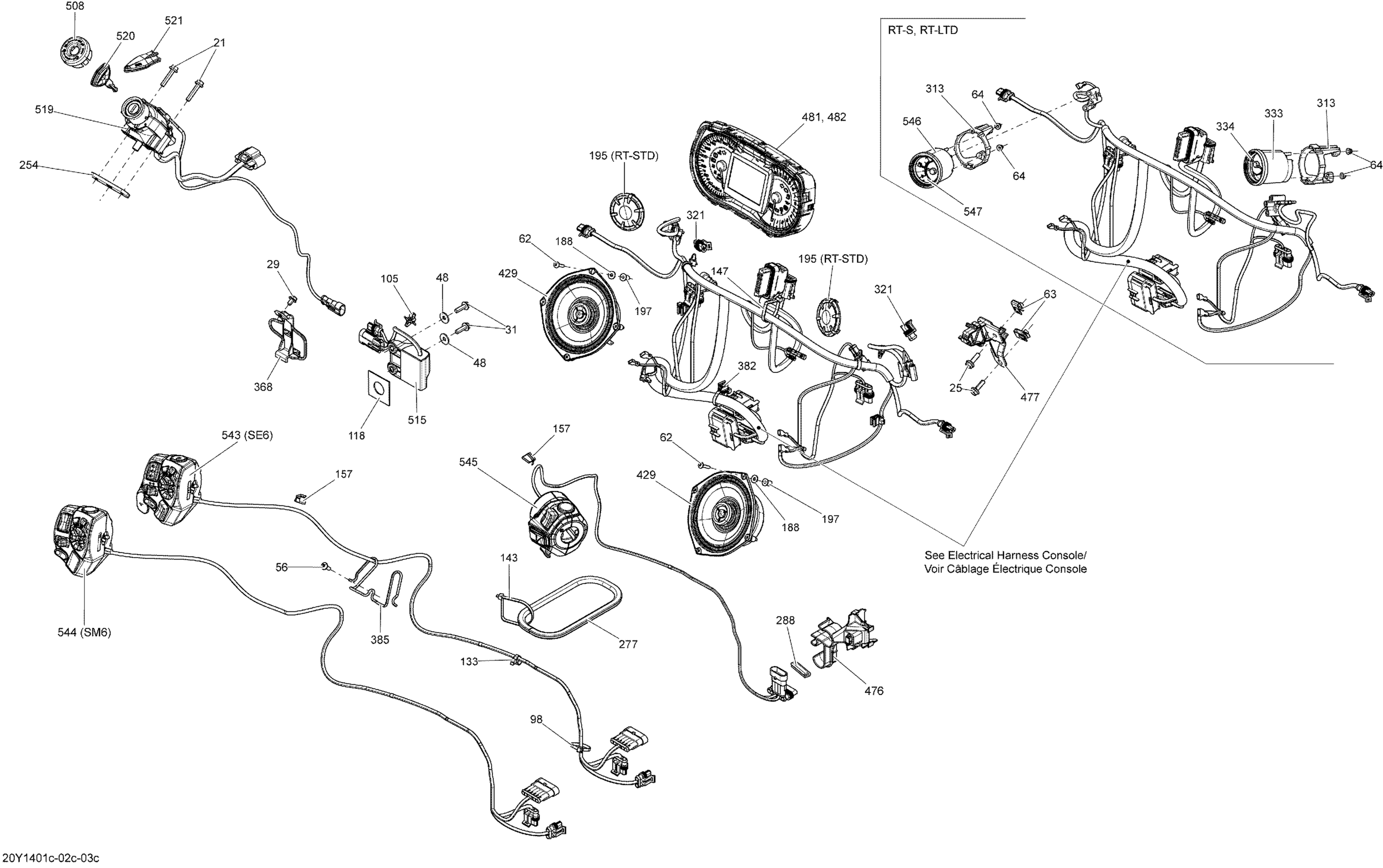 Electrical System Front View_20Y1401c