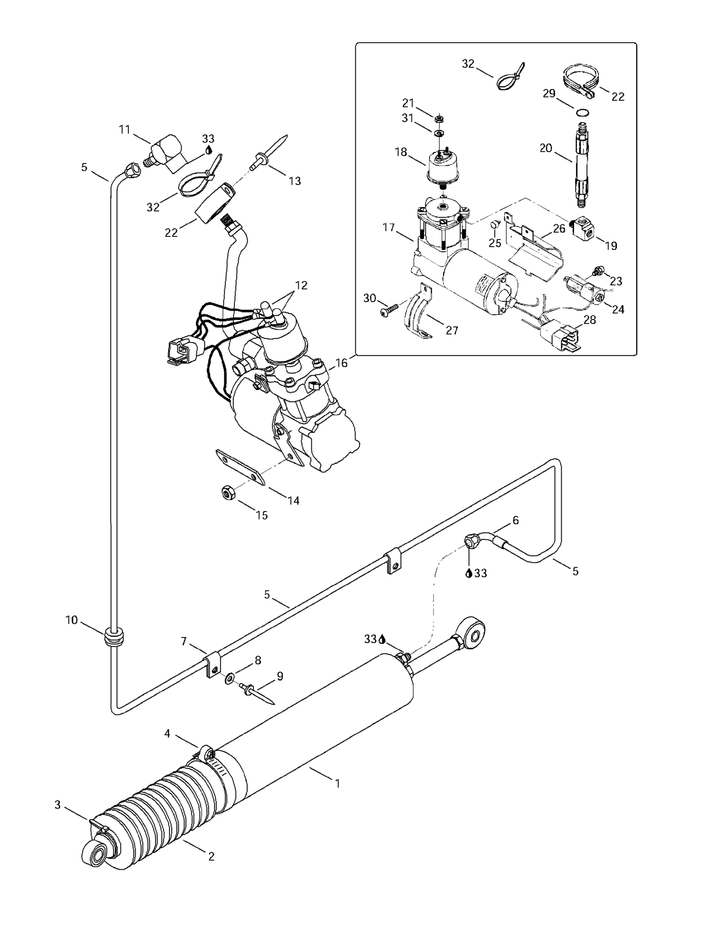 Air Shock And Compressor