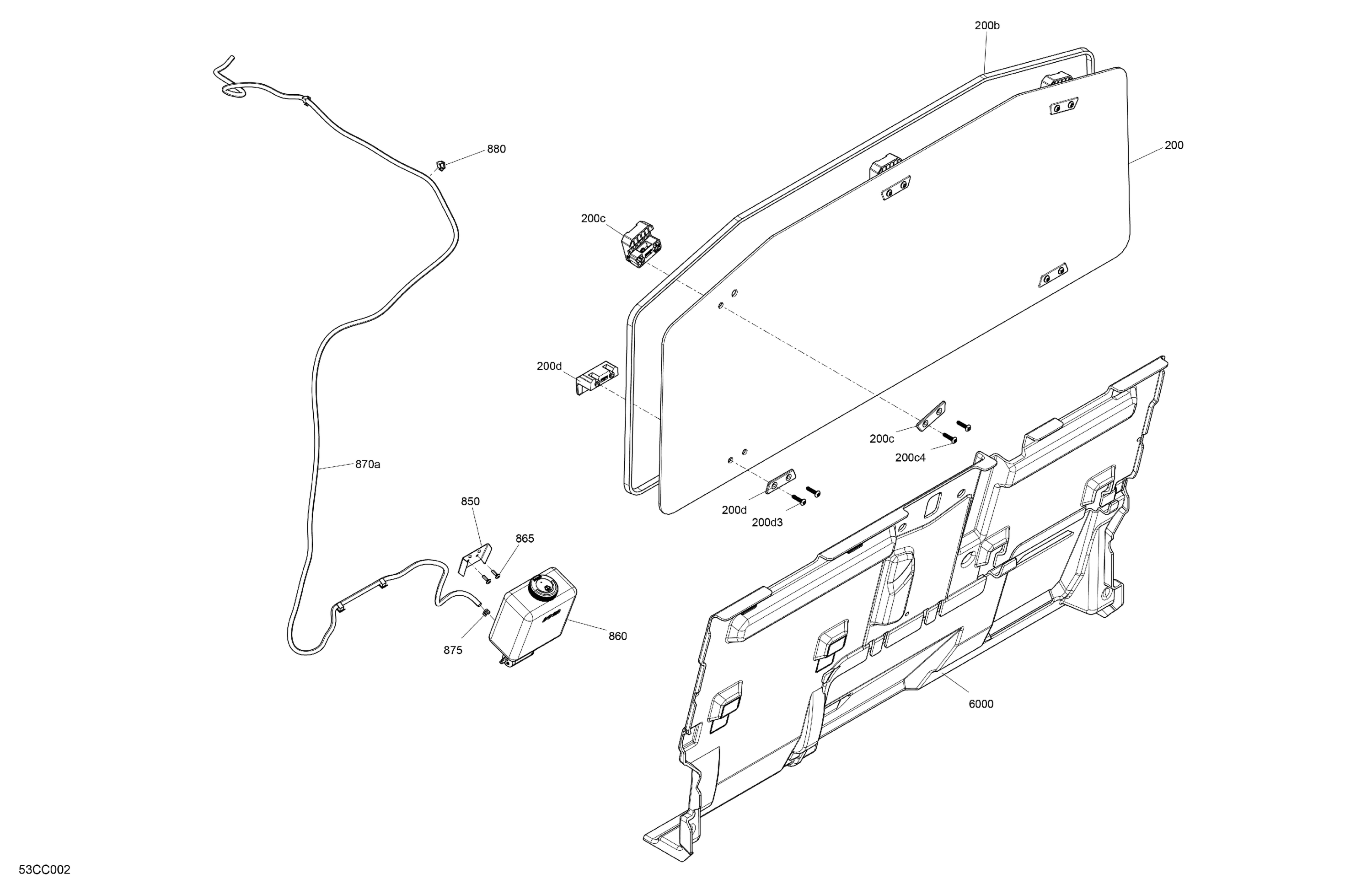 Enclosure Cab - Back Wall