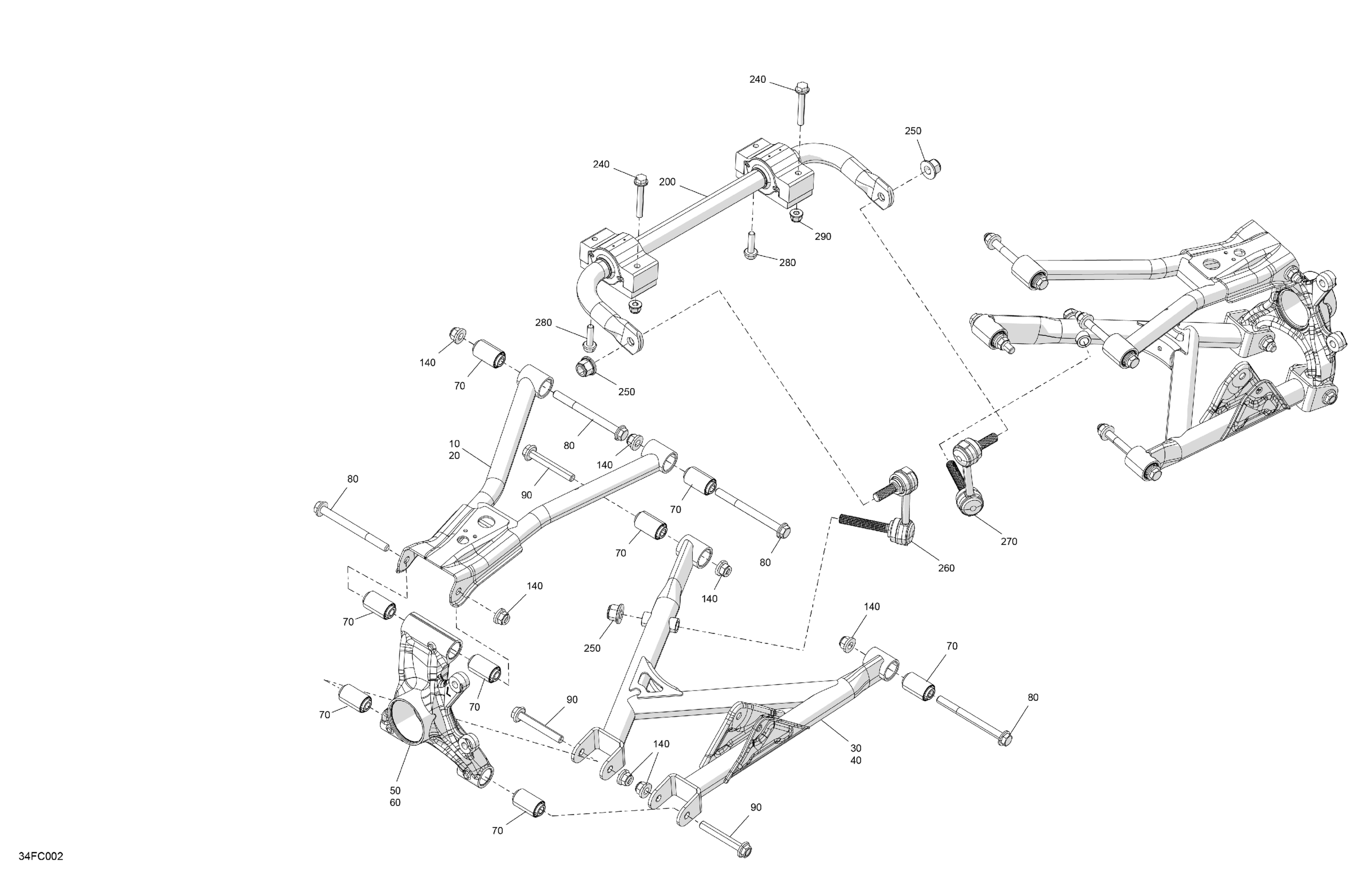 Схема узла: Suspension - Rear Components