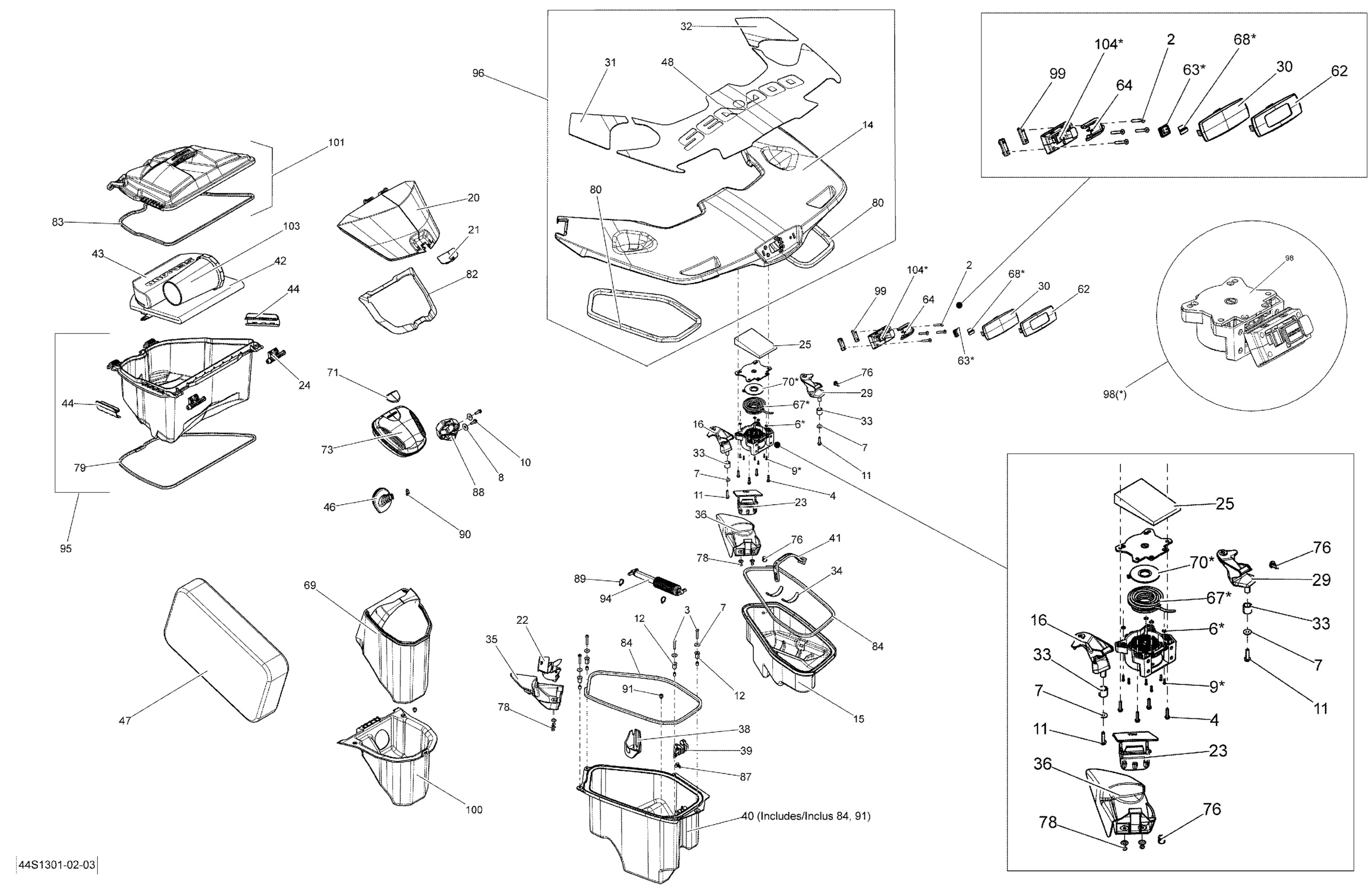 Схема узла: Storage Compartments