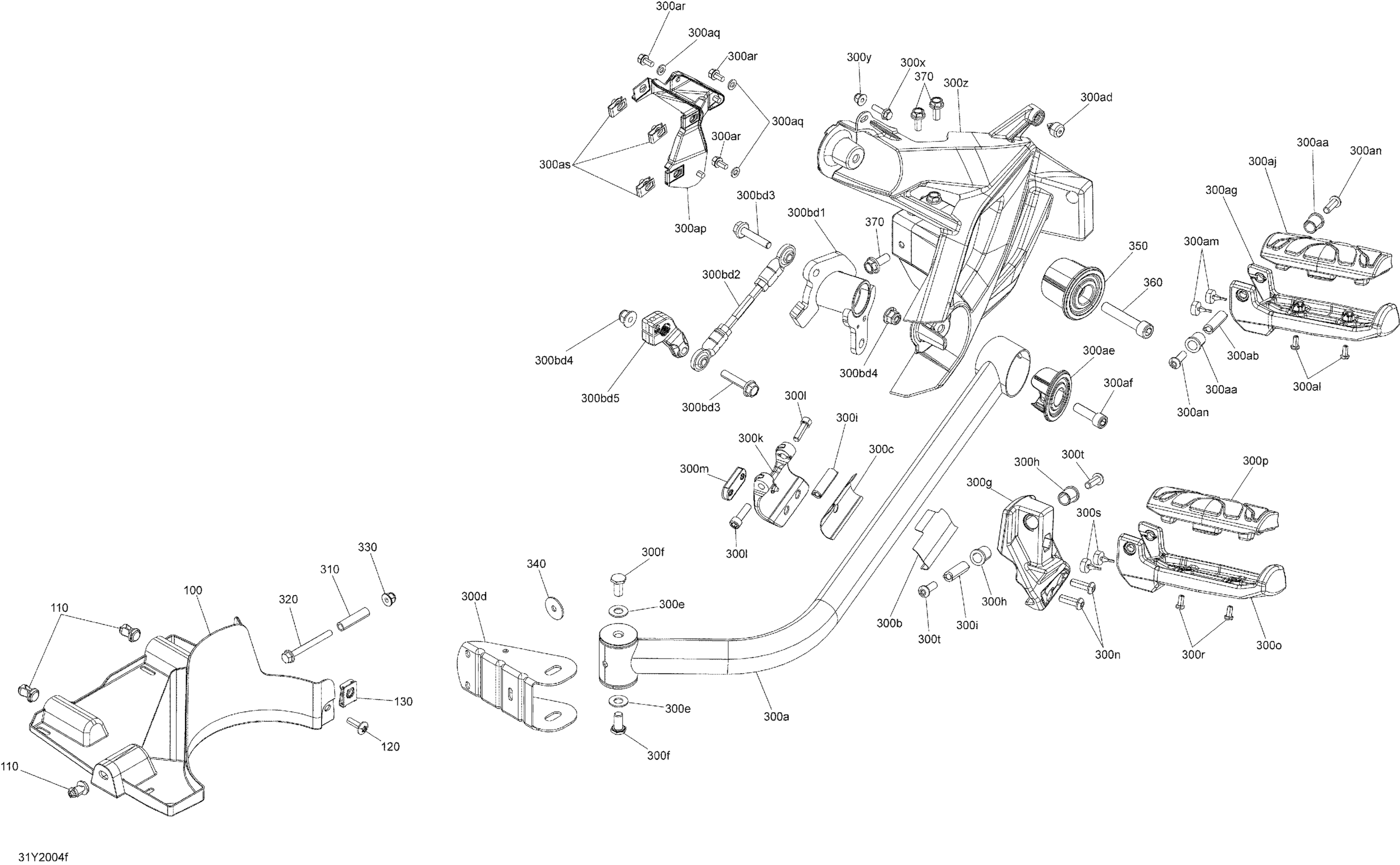 Схема узла: Body And Accessories LH Footrest