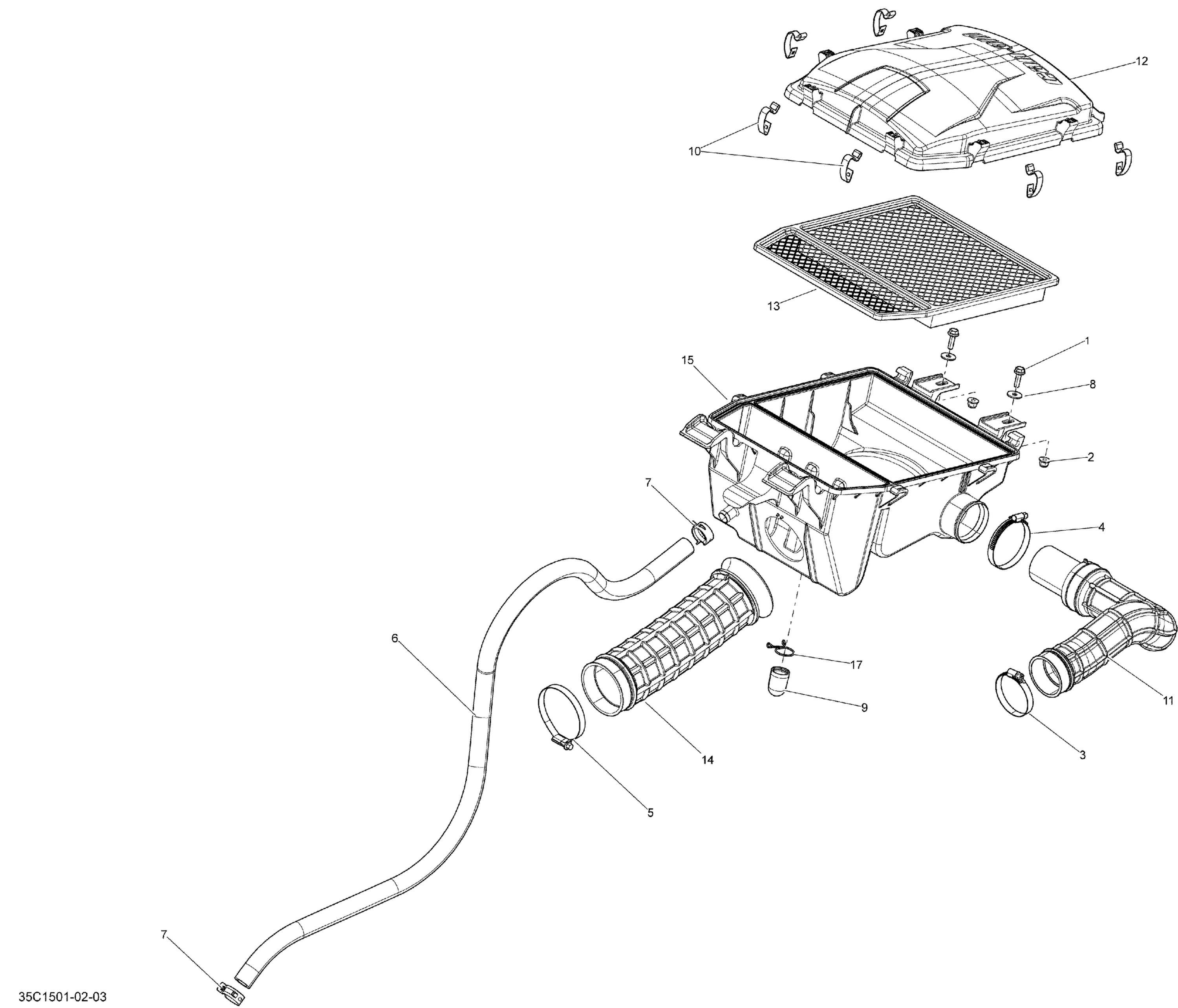 Схема узла: Air Intake _35C1502