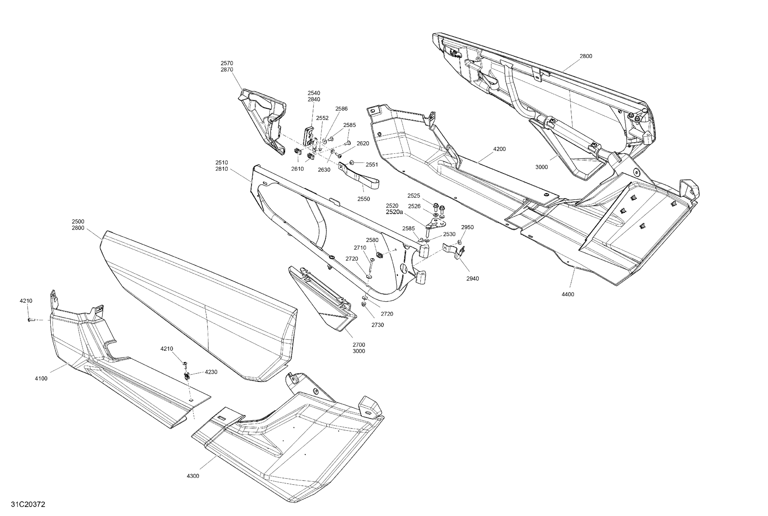 Схема узла: Body - Door Section - XRS - Black