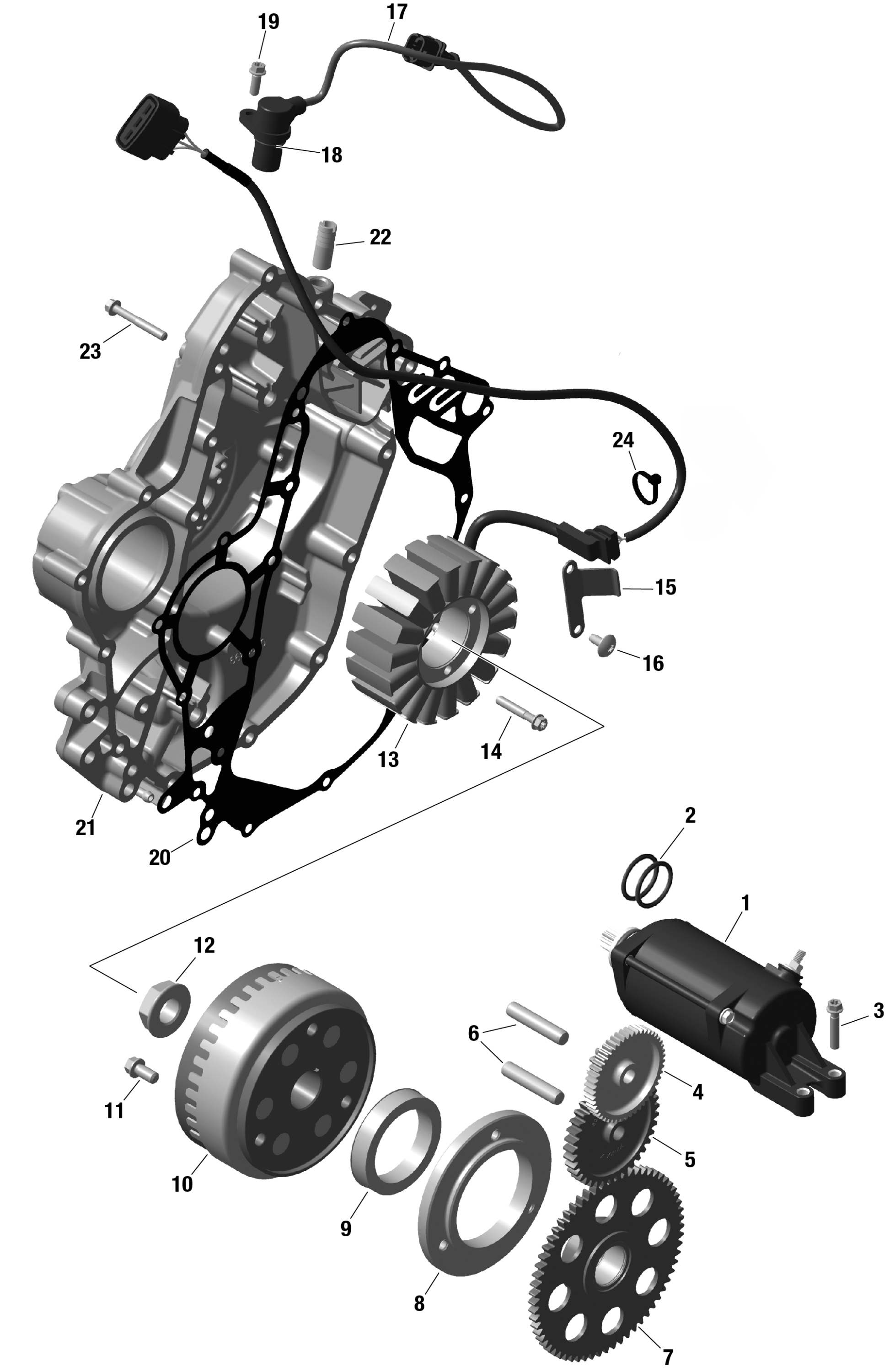 ROTAX - Magneto and Electric Starter - Mechanic Throttle Control