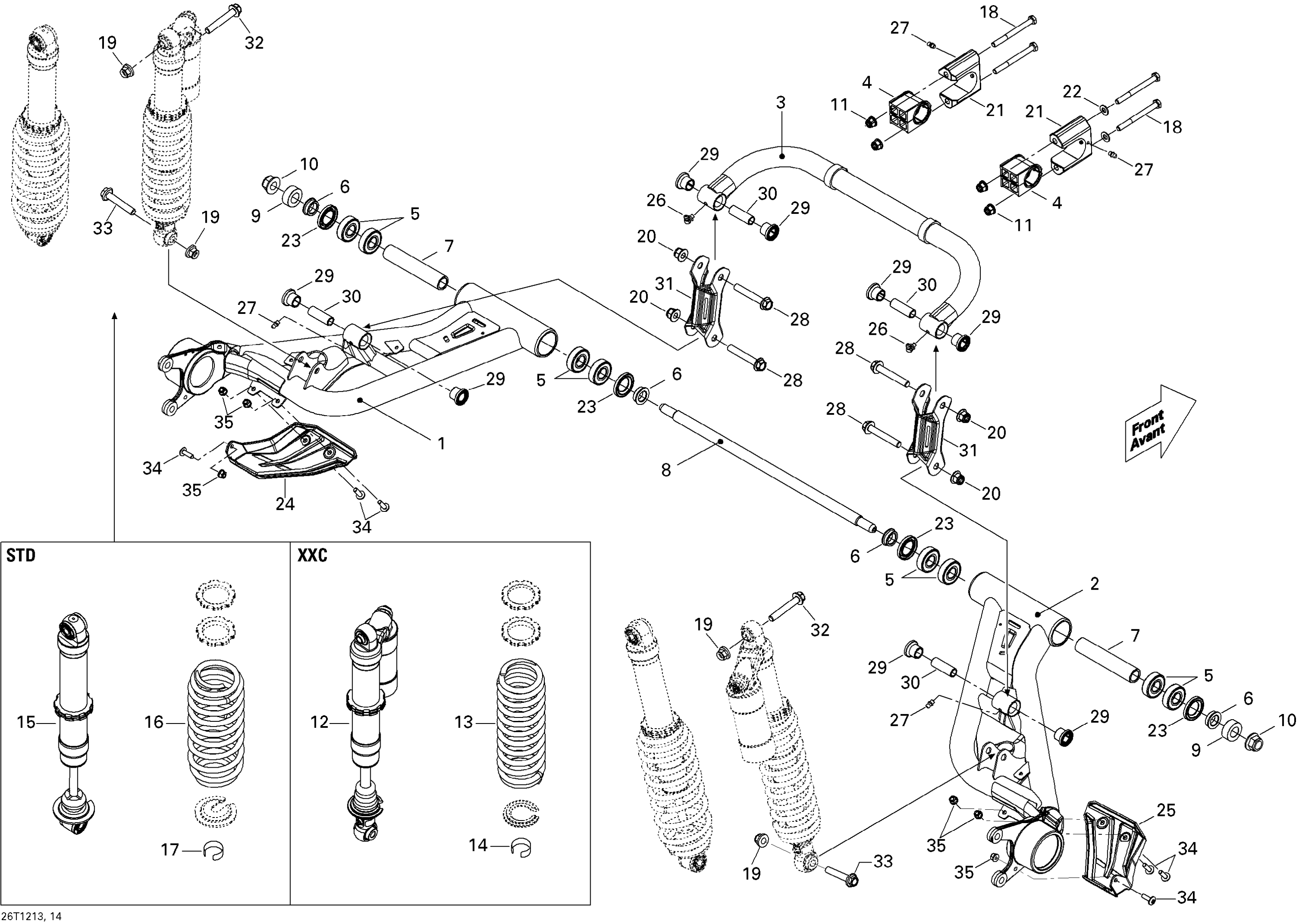 Схема узла: Rear Suspension