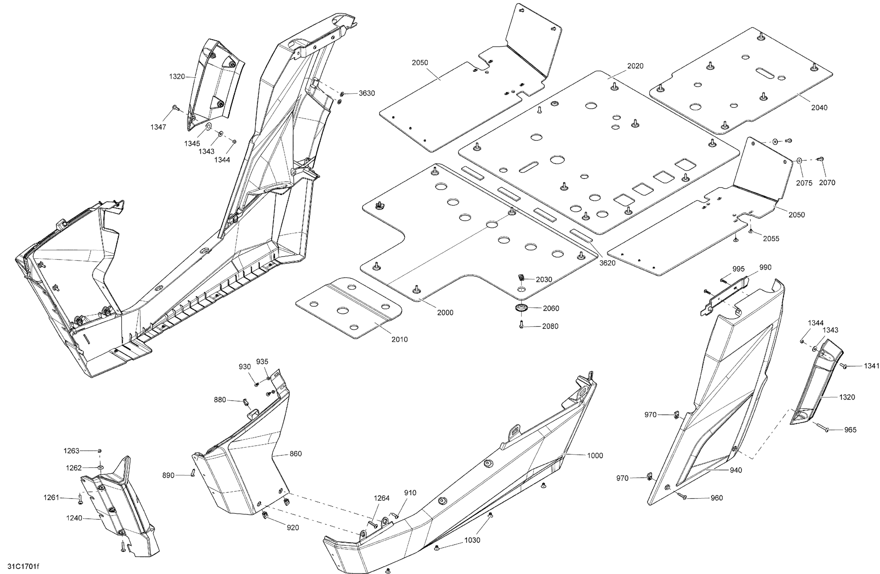 Body And Accessories - Central Panel - Boreal Green