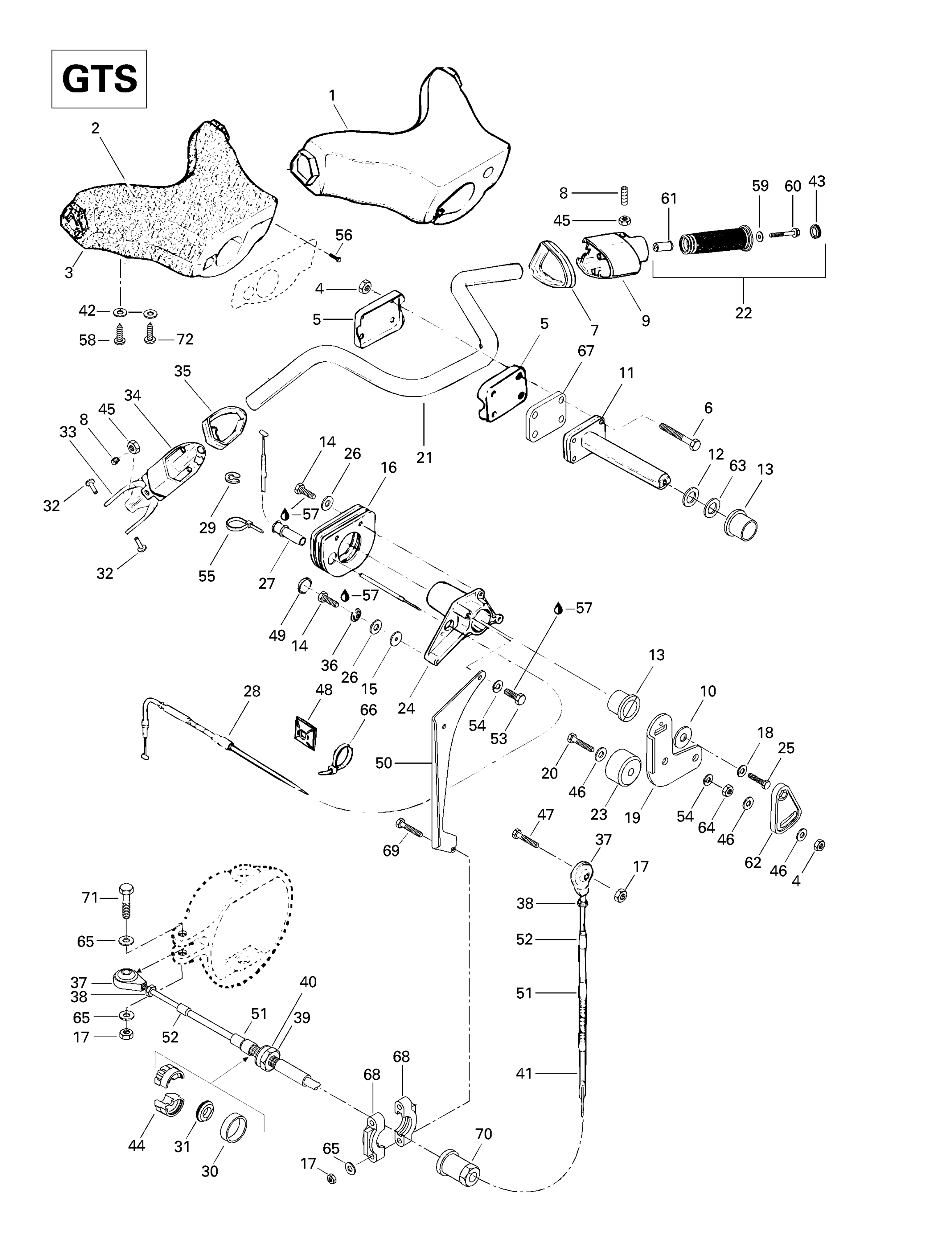 Схема узла: Steering System (GTS)