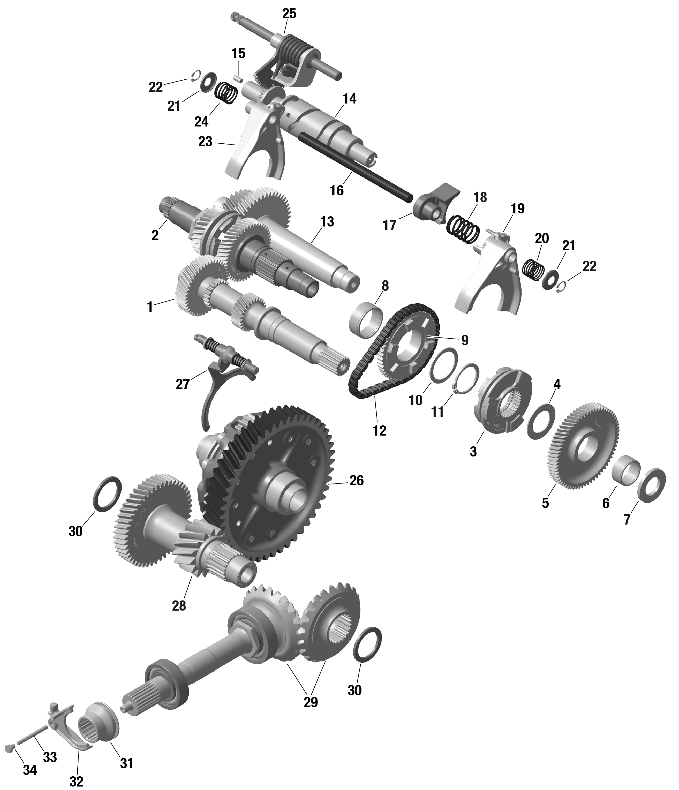 ROTAX - Gear Box 2 - 686 807 - Hua Yong - 1st Generation