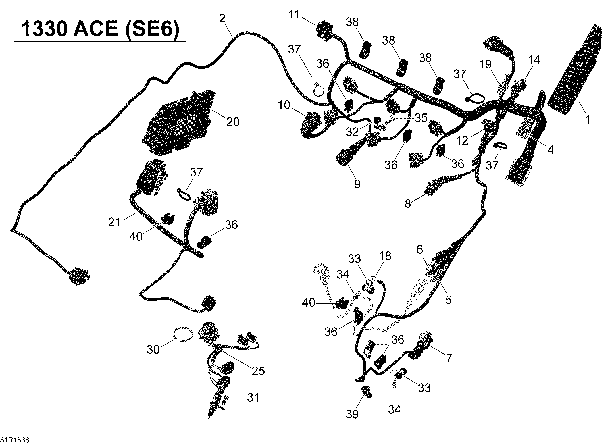 Engine Harness And Electronic Module _51R1538