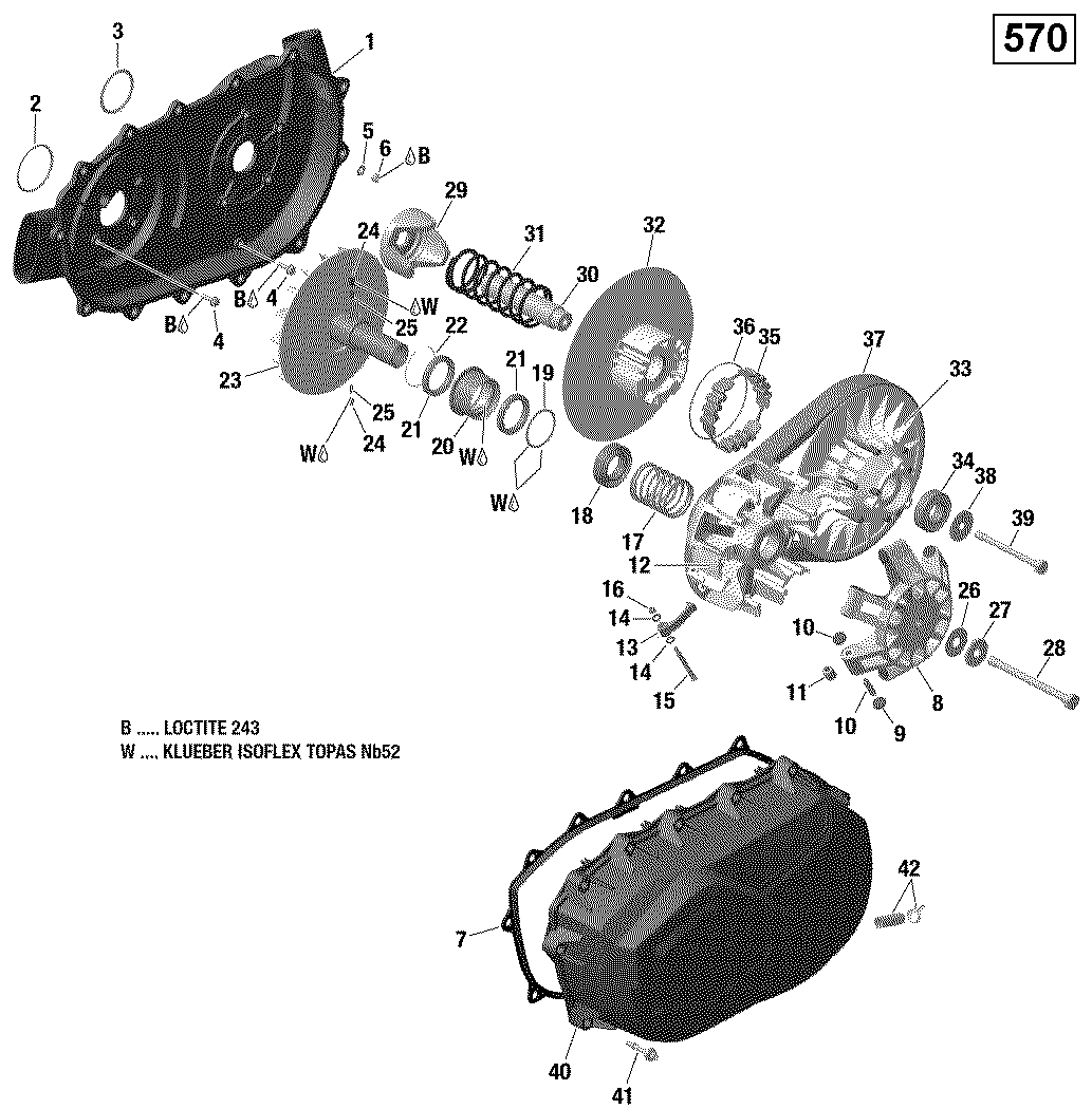 Transmission - 570 EFI (Package PRO)