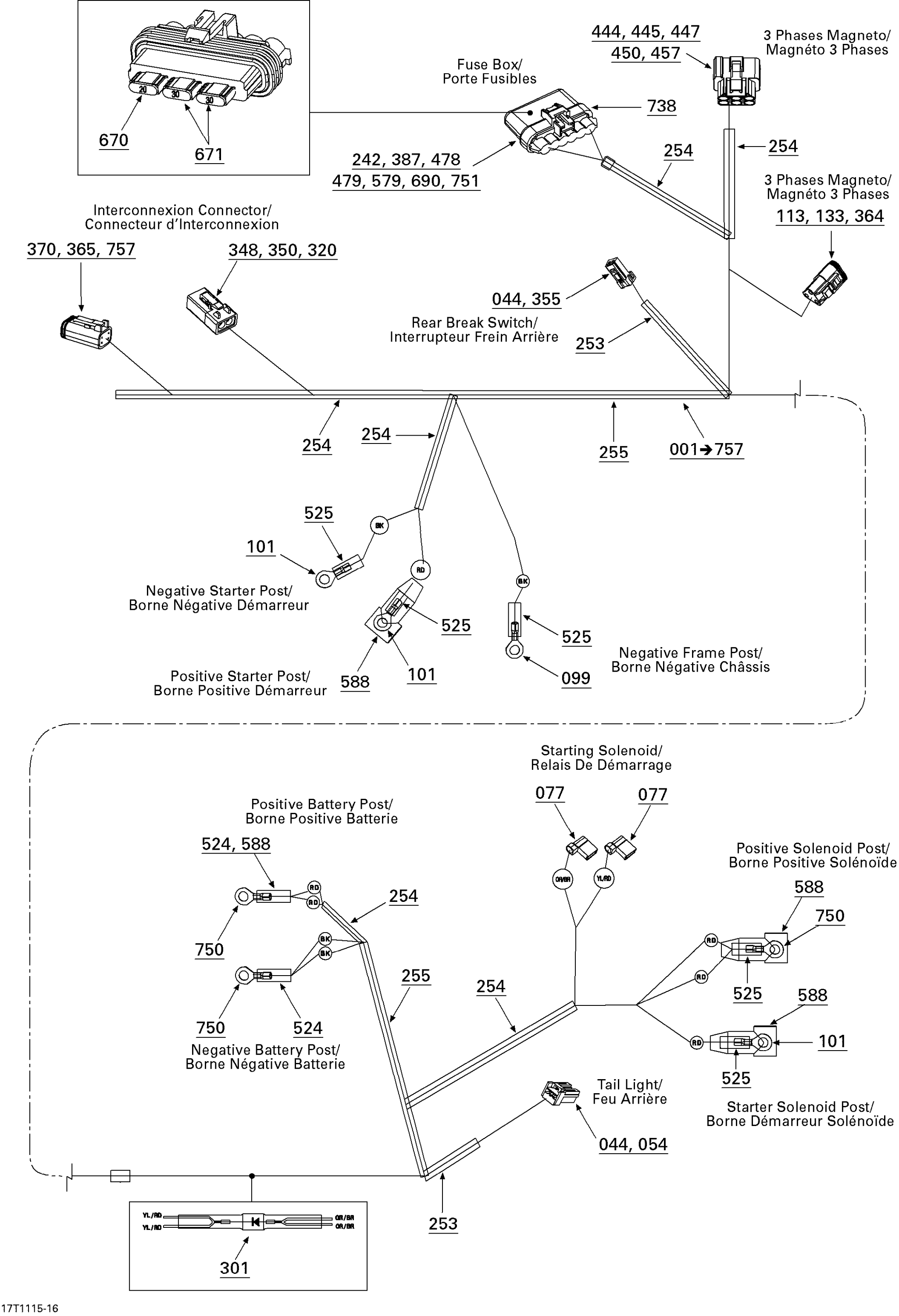 Electrical Harness, Rear Section