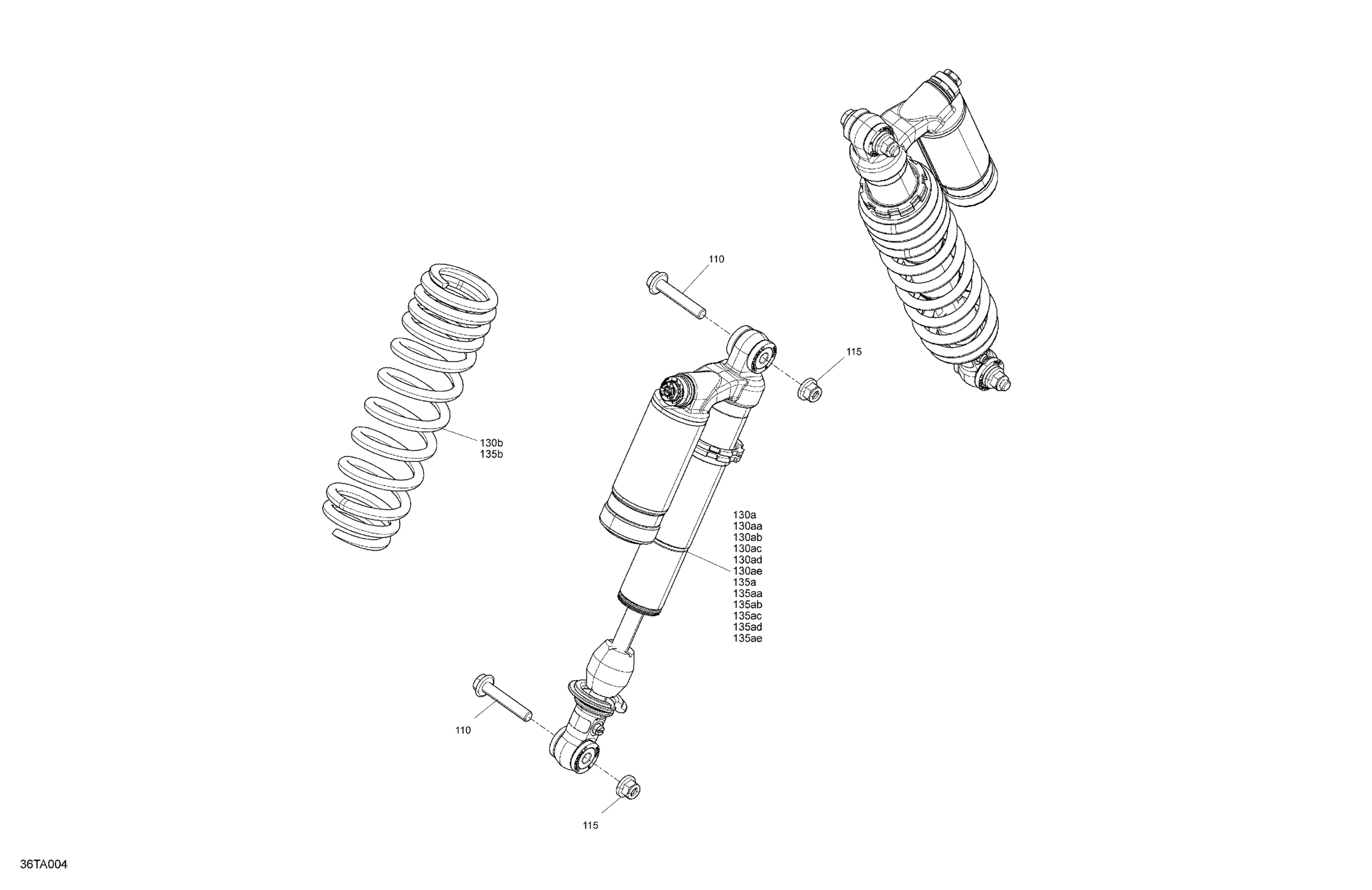 Схема узла: Suspension - Front Shocks