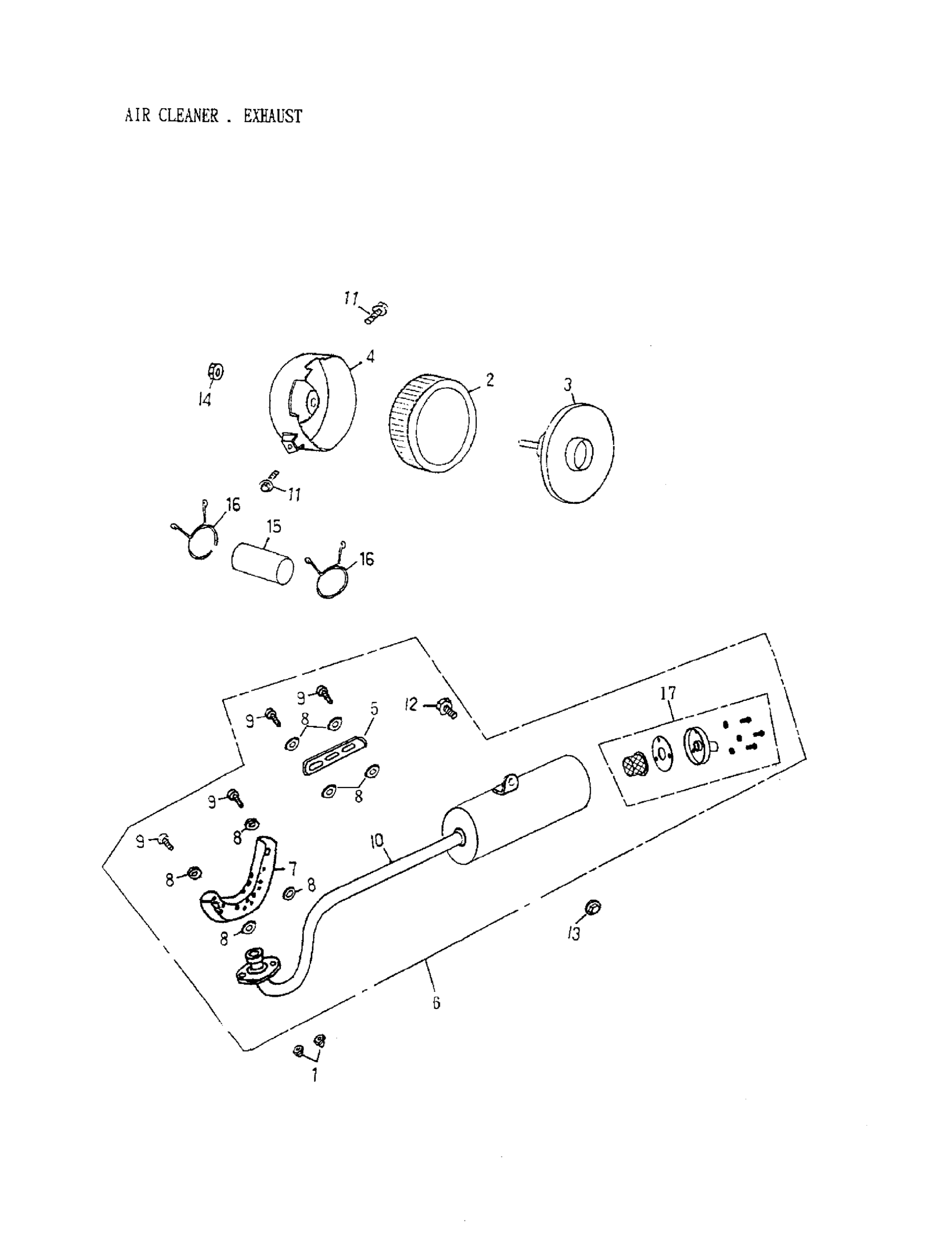 Air Cleaner, Exhaust (172-15)