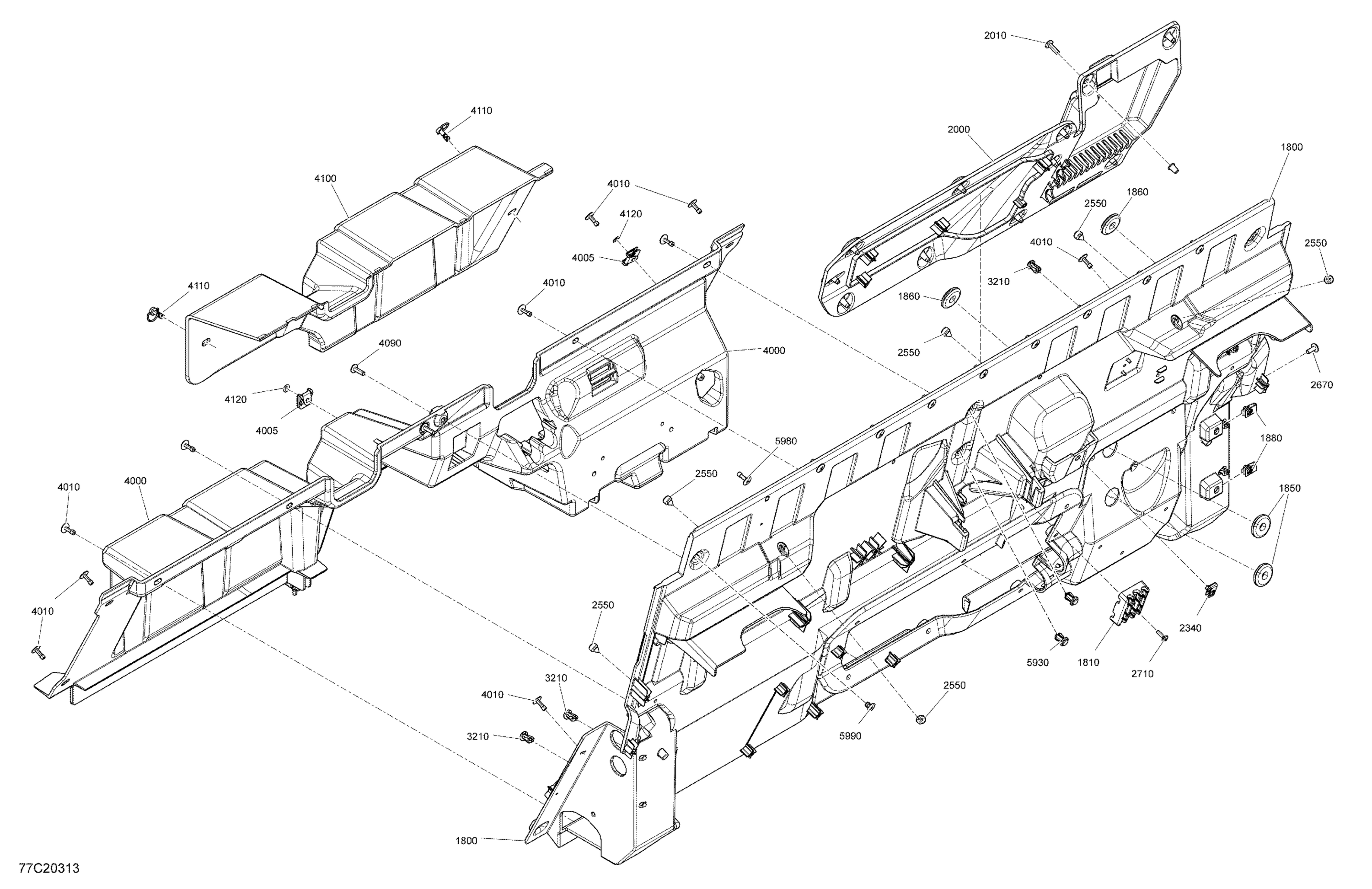 Cab Interior - Back Wall Section