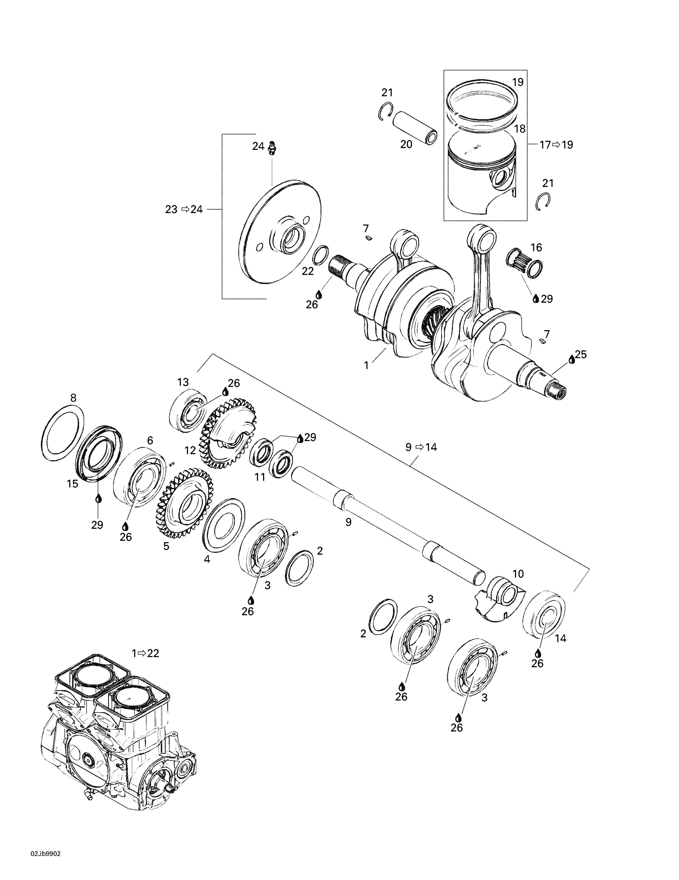 Crankshaft And Pistons