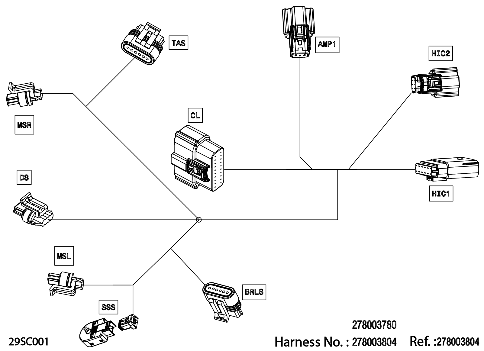 Electric - Steering Wiring Harness - 278003804