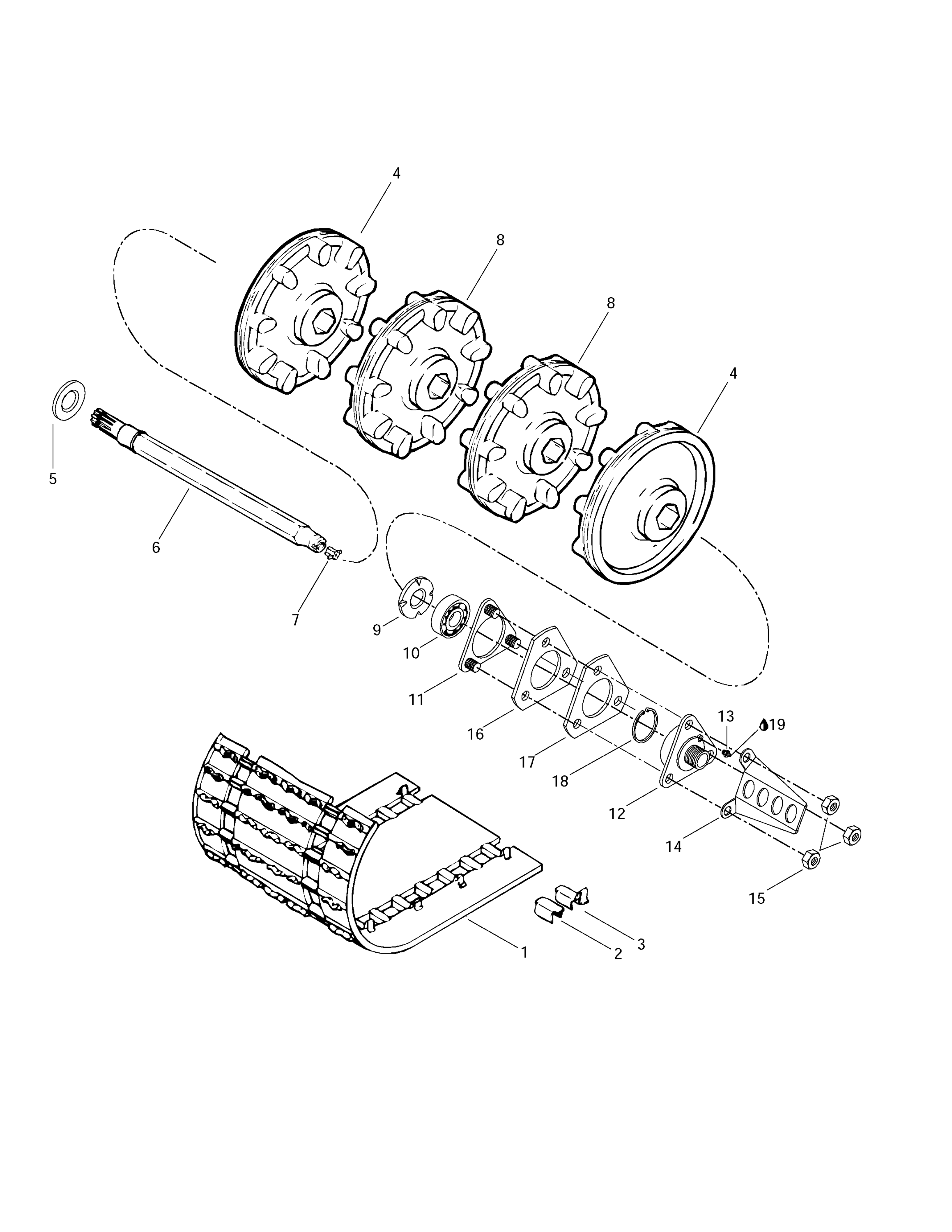 Схема узла: Drive Axle And Track