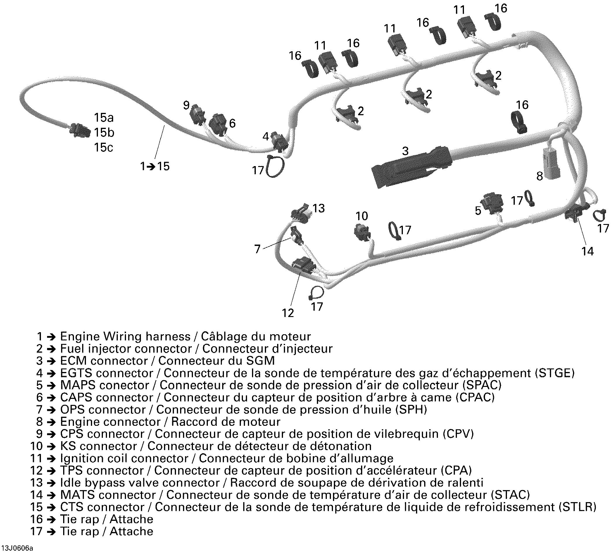 Схема узла: Engine Harness 1